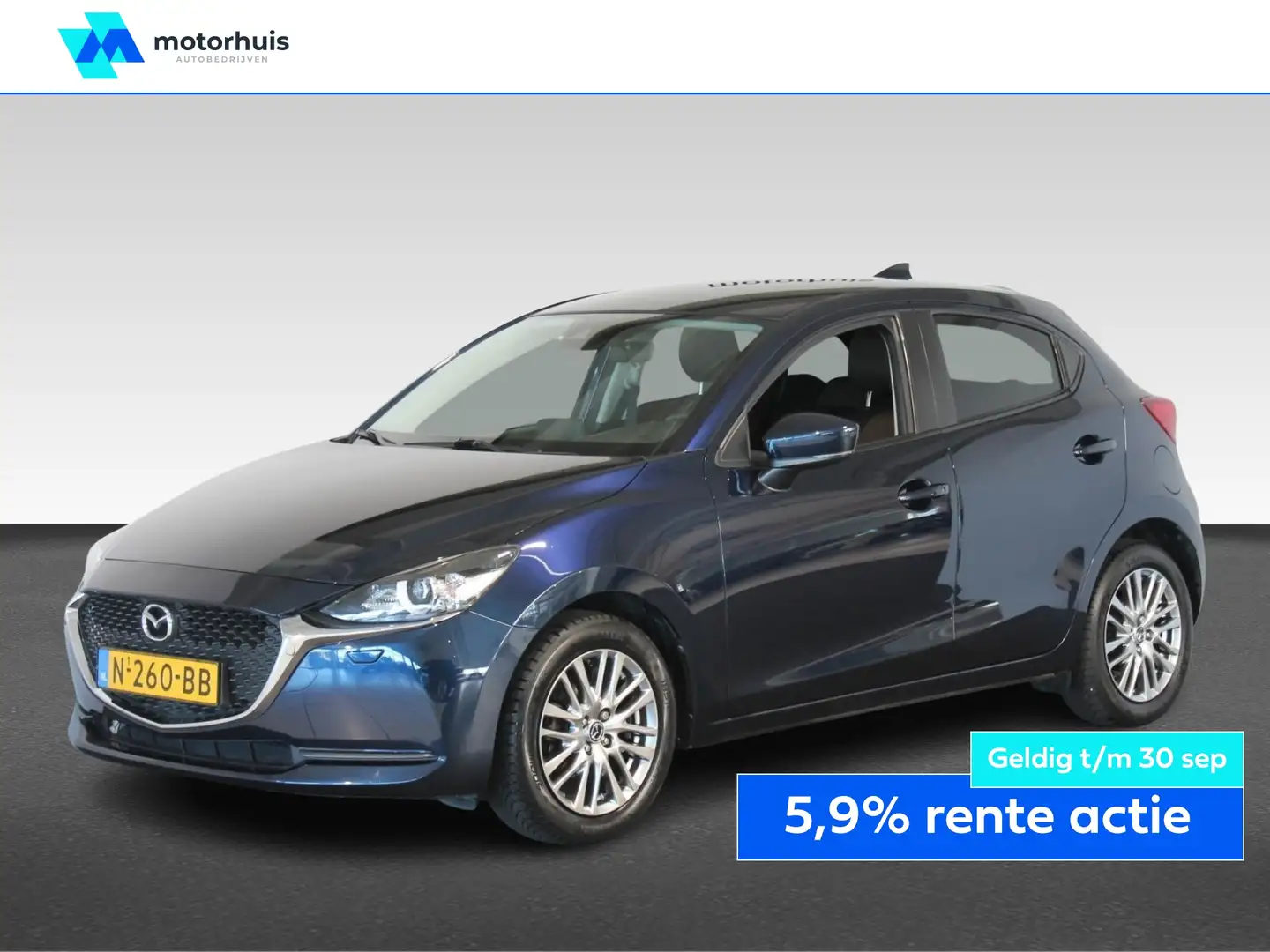 Mazda 2 1.5 SKYACTIV-G 90PK STYLE SELECTED Blau - 1