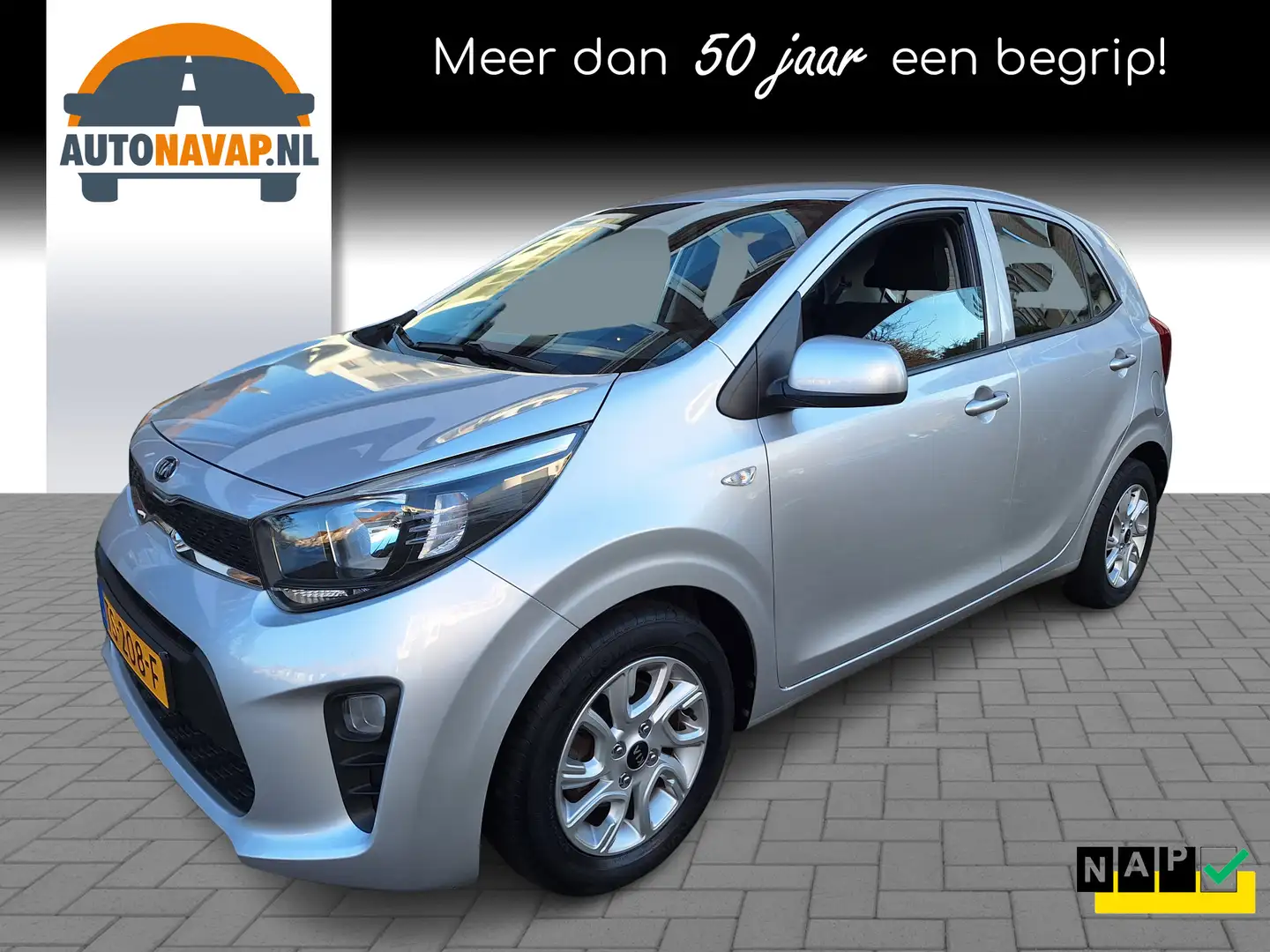 Kia Picanto 1.0 CVVT ComfortPlusLine Navigator /Camera/Navi/Ap Gris - 1