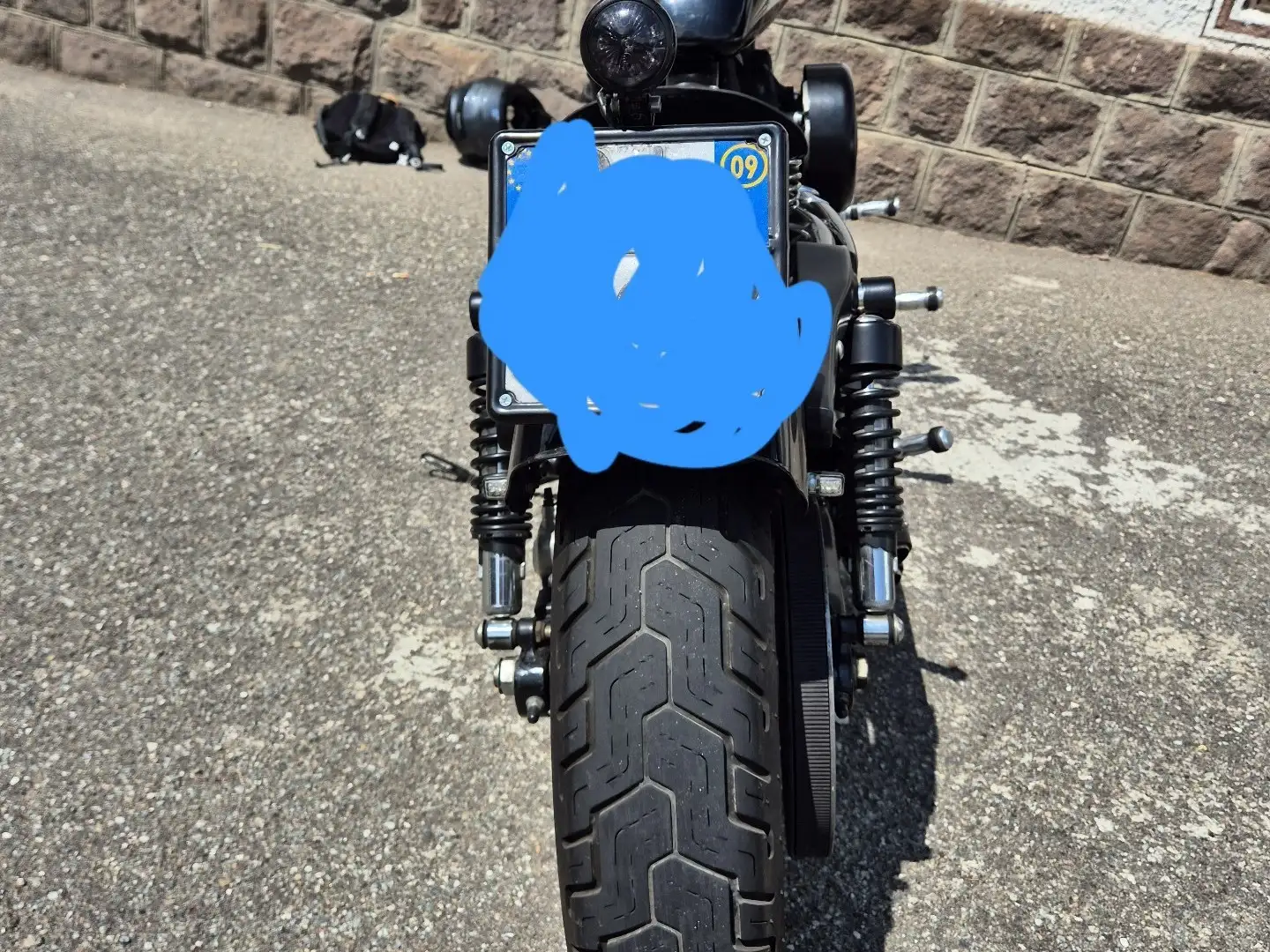 Harley-Davidson XL 883 sellino monoposto e marmitte forty eight Negro - 1