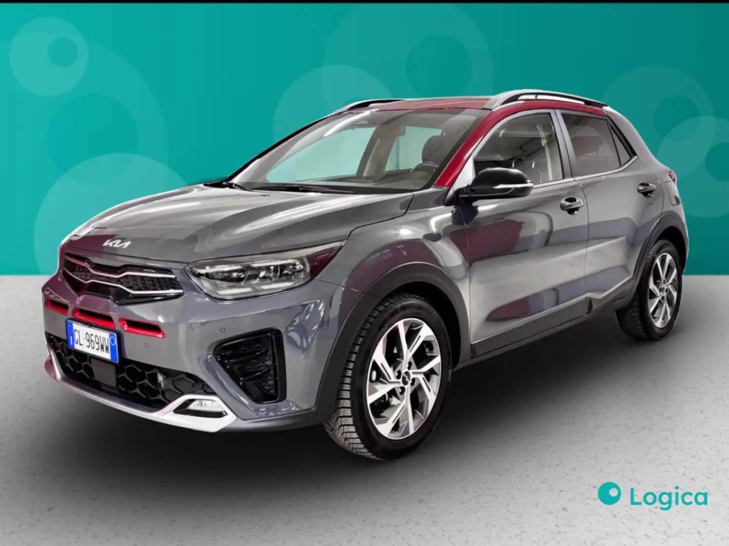 Kia Stonic 1.0 T-GDi MHEV GT Line Gris - 1