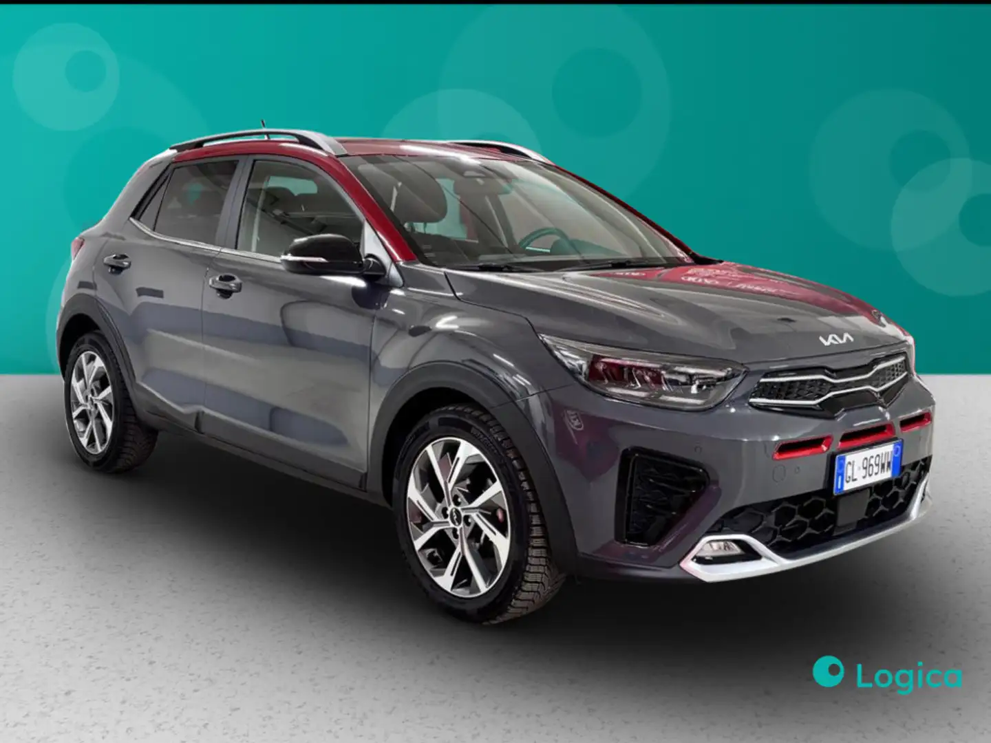 Kia Stonic 1.0 T-GDi MHEV GT Line Grau - 2