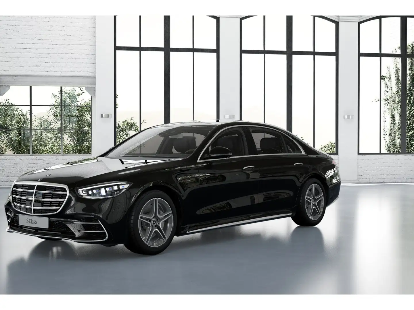 Mercedes-Benz S 400 d 4MATIC Limousine lang Totw Distr PTS LED Schwarz - 2