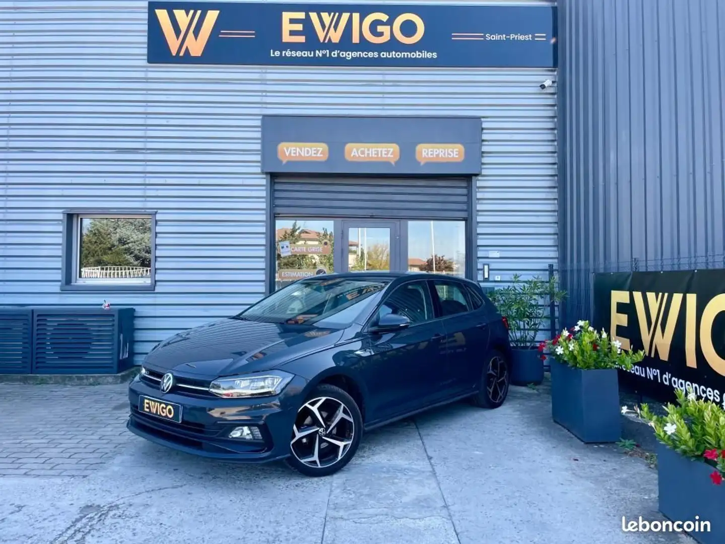 Volkswagen Polo 1.0 TSI 95ch R-LINE 1ère Main Blau - 1