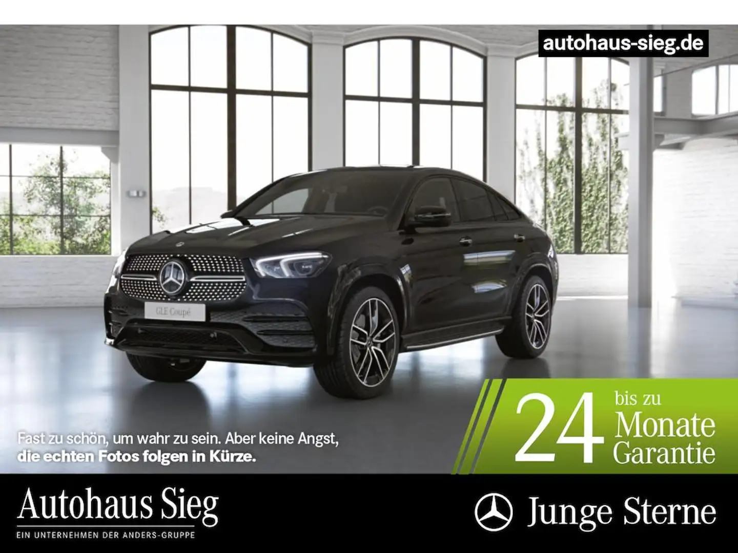 Mercedes-Benz GLE 350 de 4M AMG+Pano+Sitzkli+Burm+Dist+AHK+AIR Noir - 1