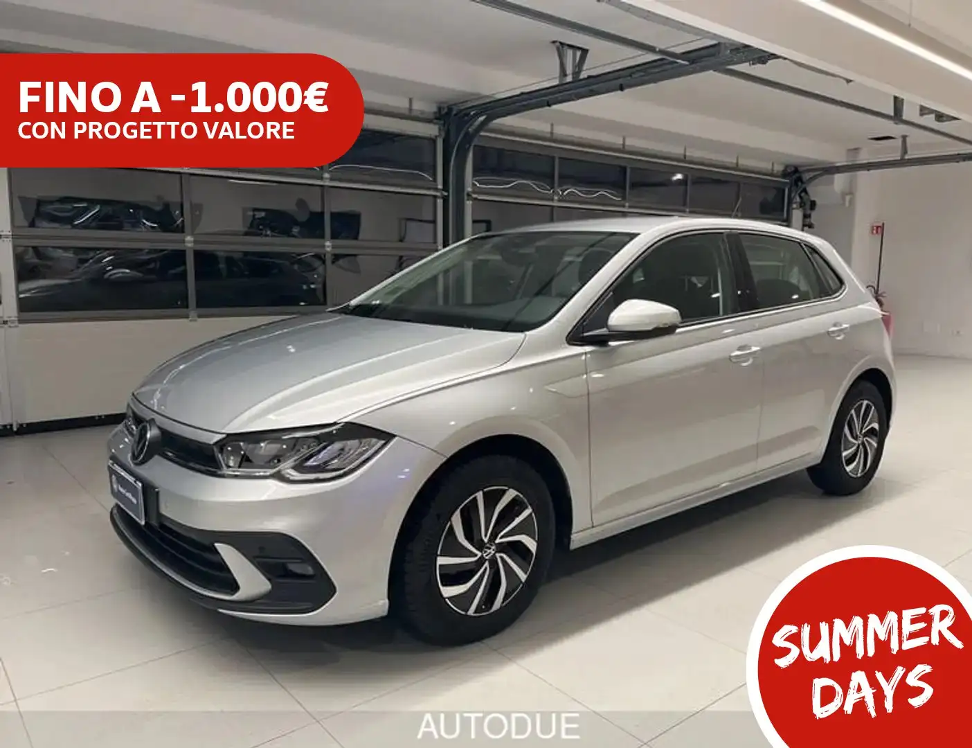 Volkswagen Polo 1.0 TSI LIFE DSG 95 CV Argento - 1