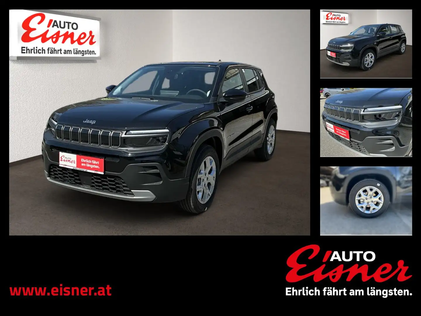 Jeep Avenger 1.2 GSE T3 ALTITUDE Schwarz - 1