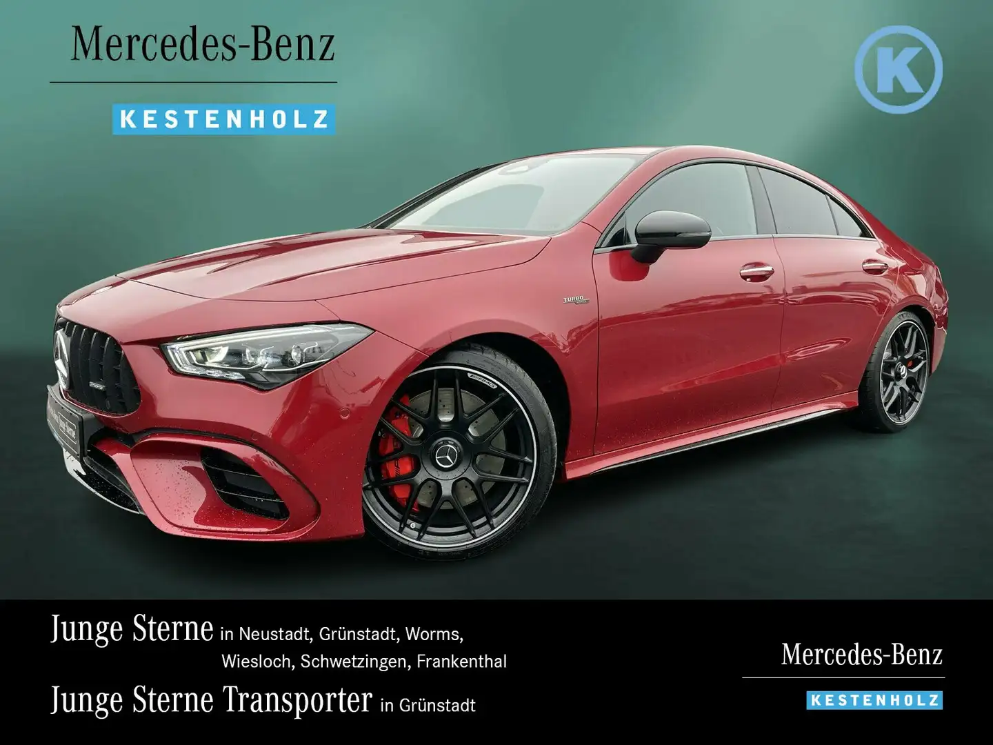 Mercedes-Benz CLA 45 AMG CLA 45 S AMG 4M+ NIGHT+PERF-SITZ+AHK+BURME+KEYL Rouge - 1