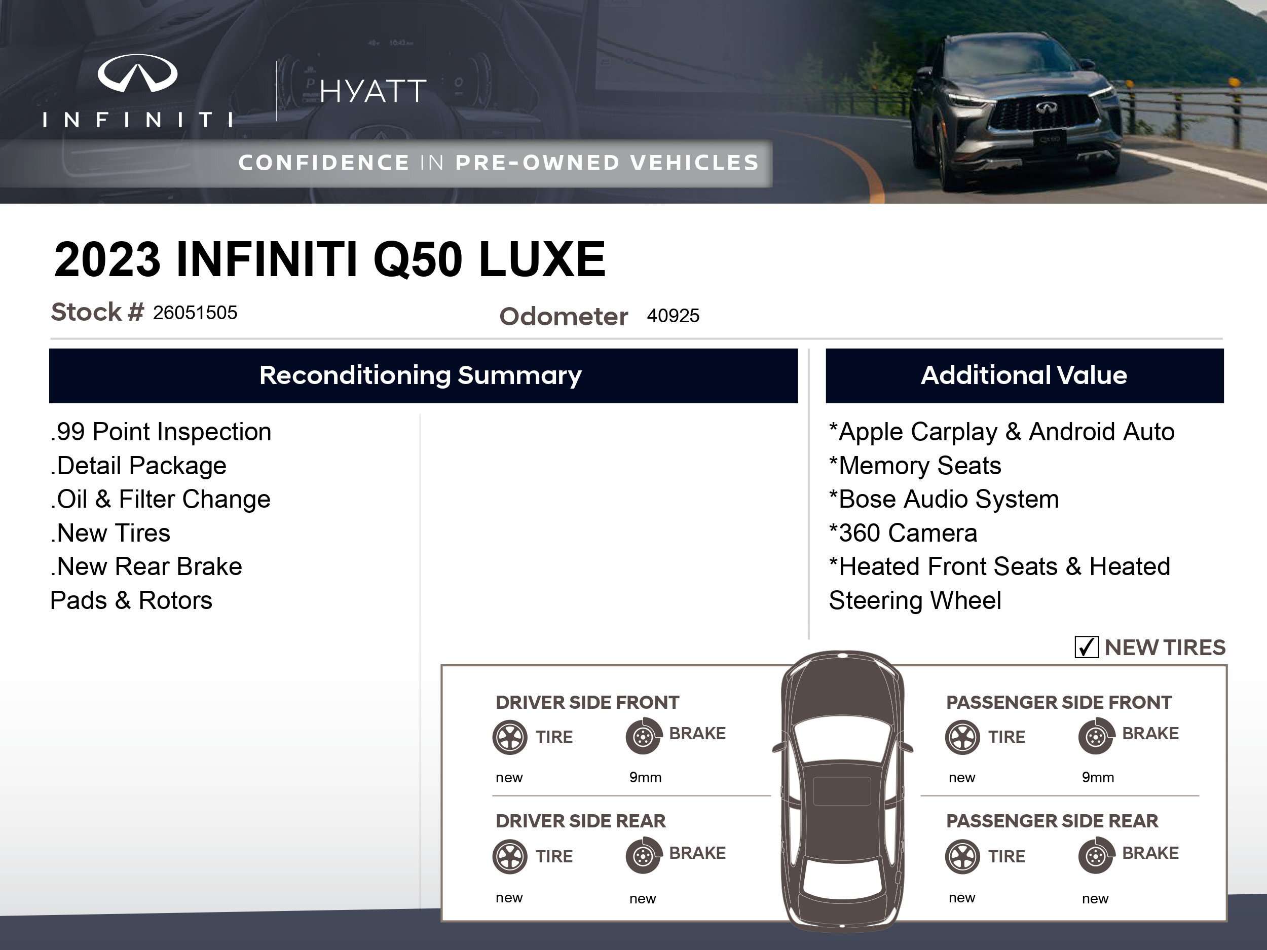 2023 Infiniti Q50 LUXE | New Tires! | Remote Starter | — снимка 1