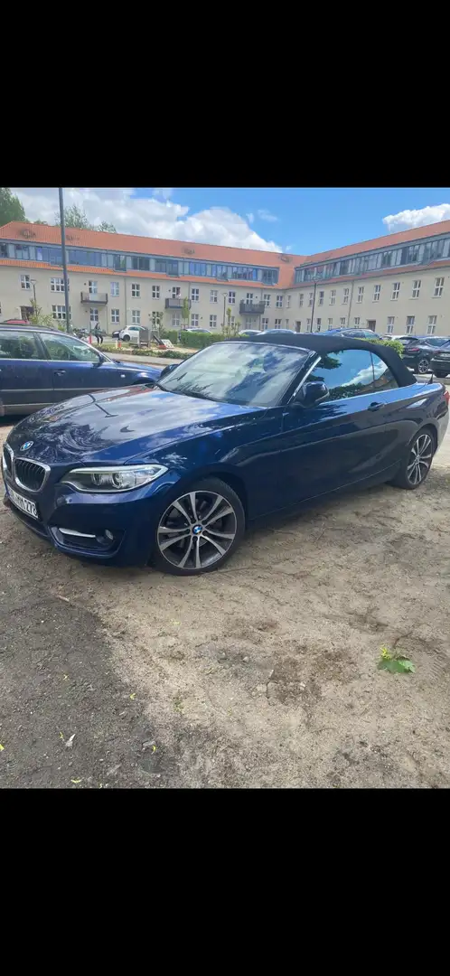 BMW 228 228i Cabrio Aut.Sport Line Bleu - 1