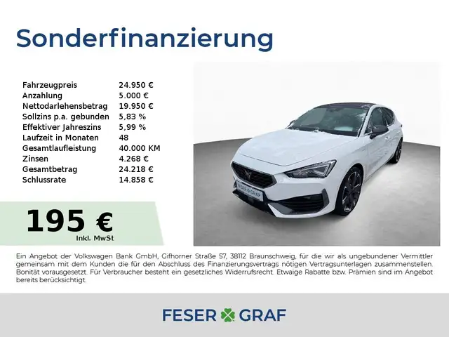 CUPRA Leon VZ 1.4 TSI e-Hybrid|Vision+|Full Llink|Pano