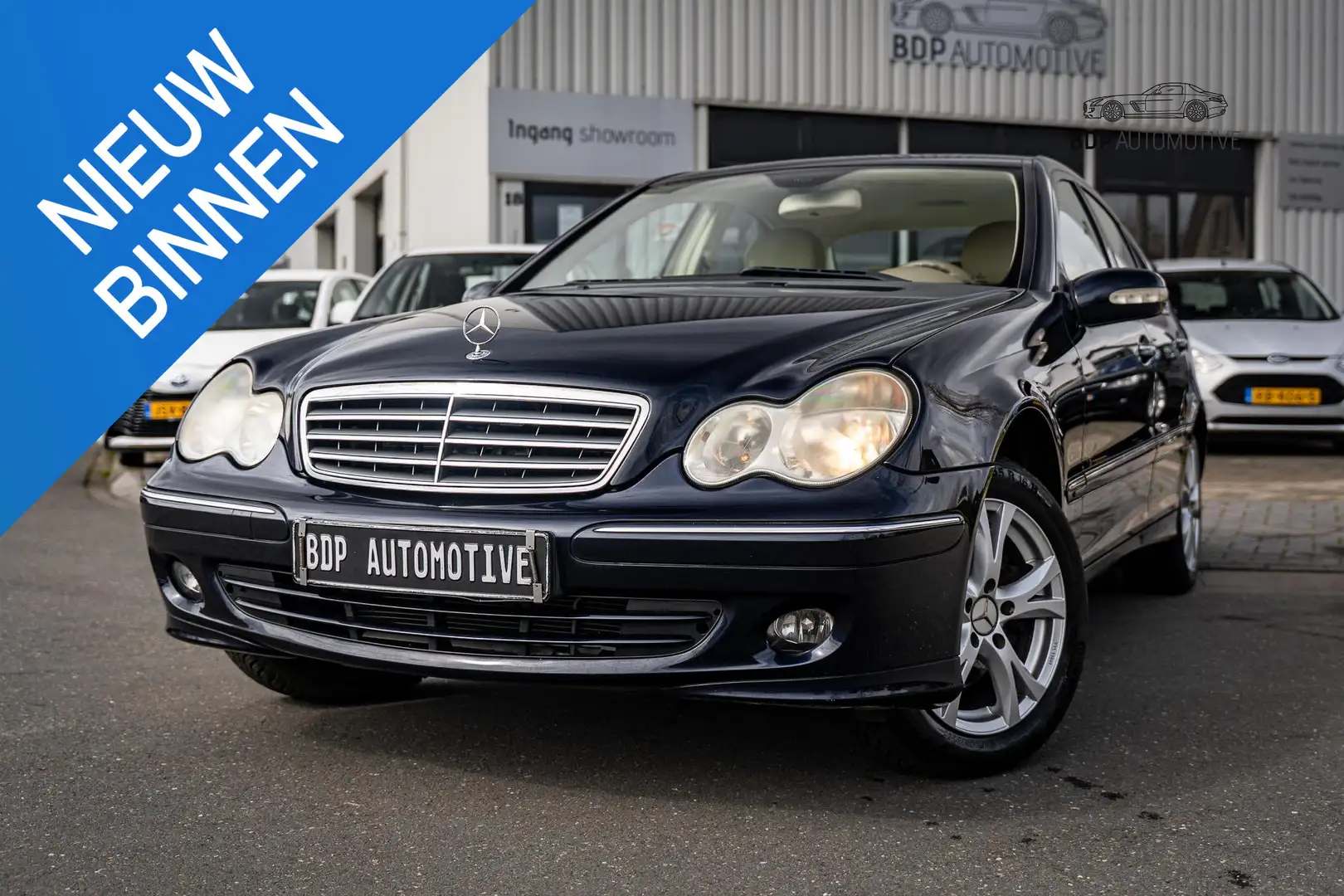 Mercedes-Benz C 280 Elegance Lage KM stand | Leer | NL Auto Blau - 1