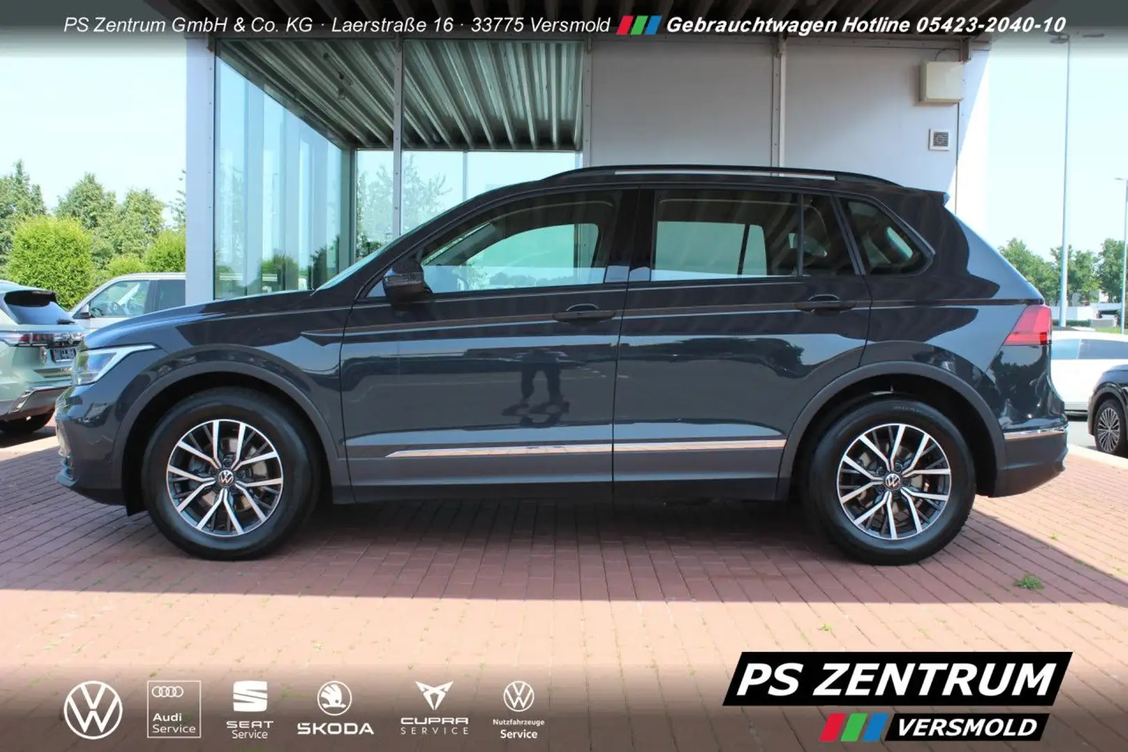 Volkswagen Tiguan 2.0 TDI DSG Life AHK STANDh LED Bluetooth Grijs - 2