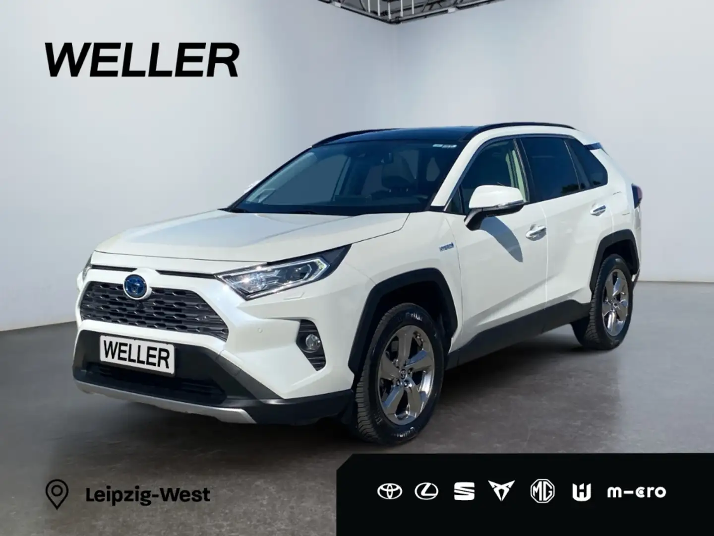 Toyota RAV 4 2.5 4x2 Hybrid Lounge *360°*Leder*JBL*Pano* Weiß - 1