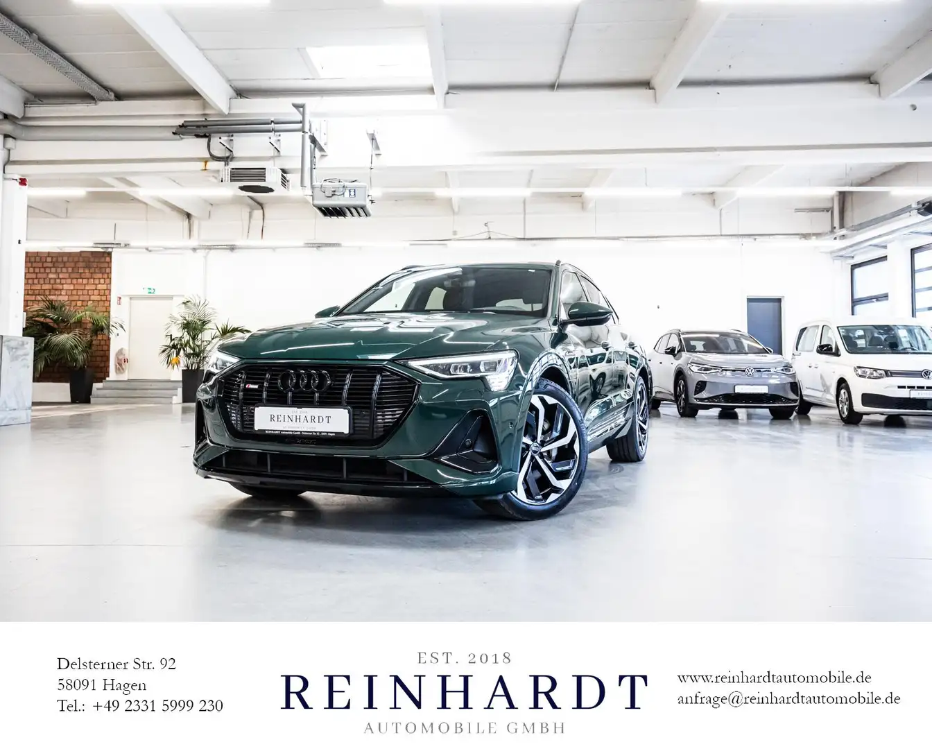 Audi e-tron 55 SPORTBACK 2x S LINE BLACK 21Z/ACC/PANO Yeşil - 1