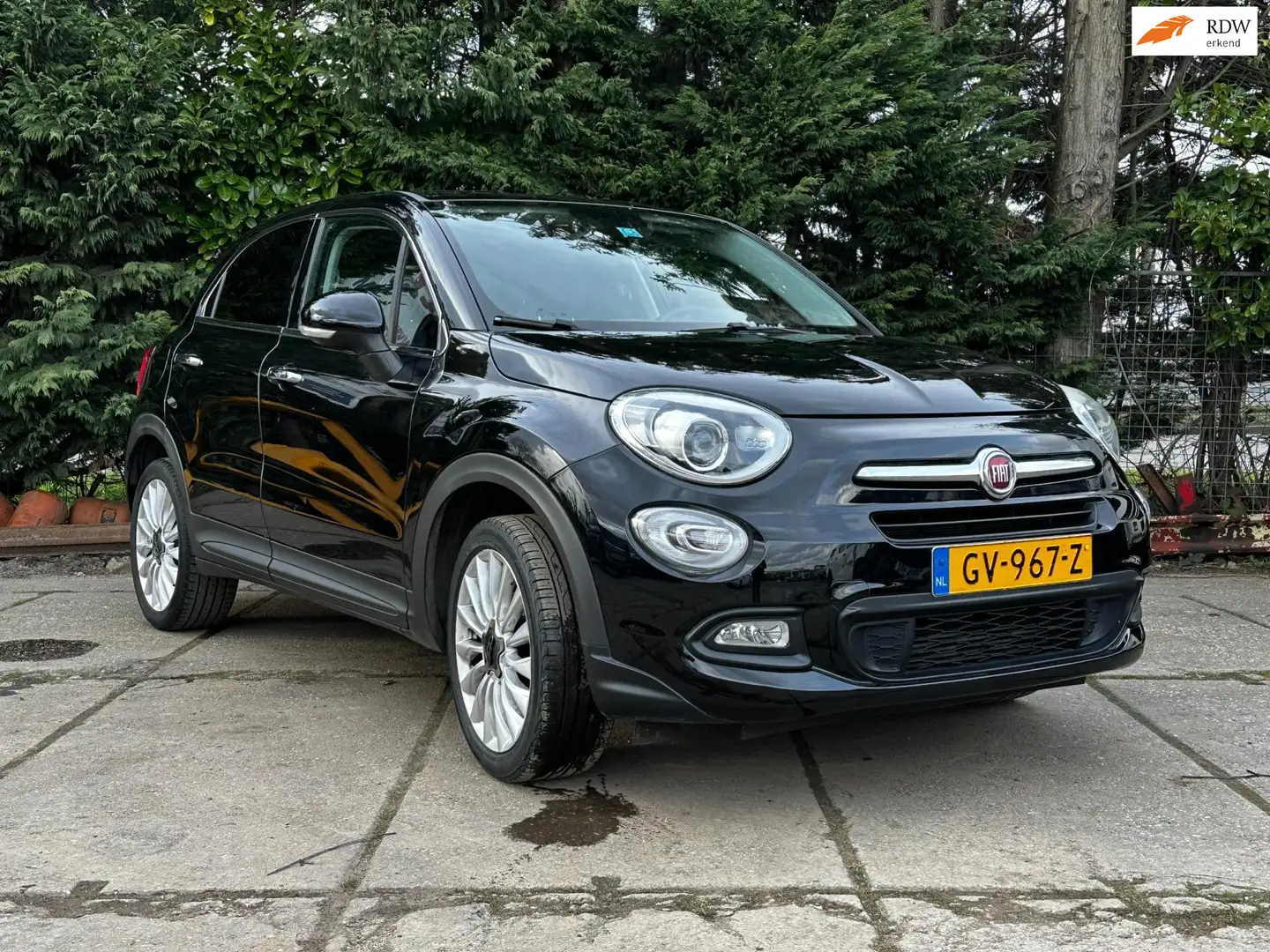 Fiat 500X 1.4 Turbo 140PK Aut. MultiAir Lounge Clima Leer Ke Zwart - 1