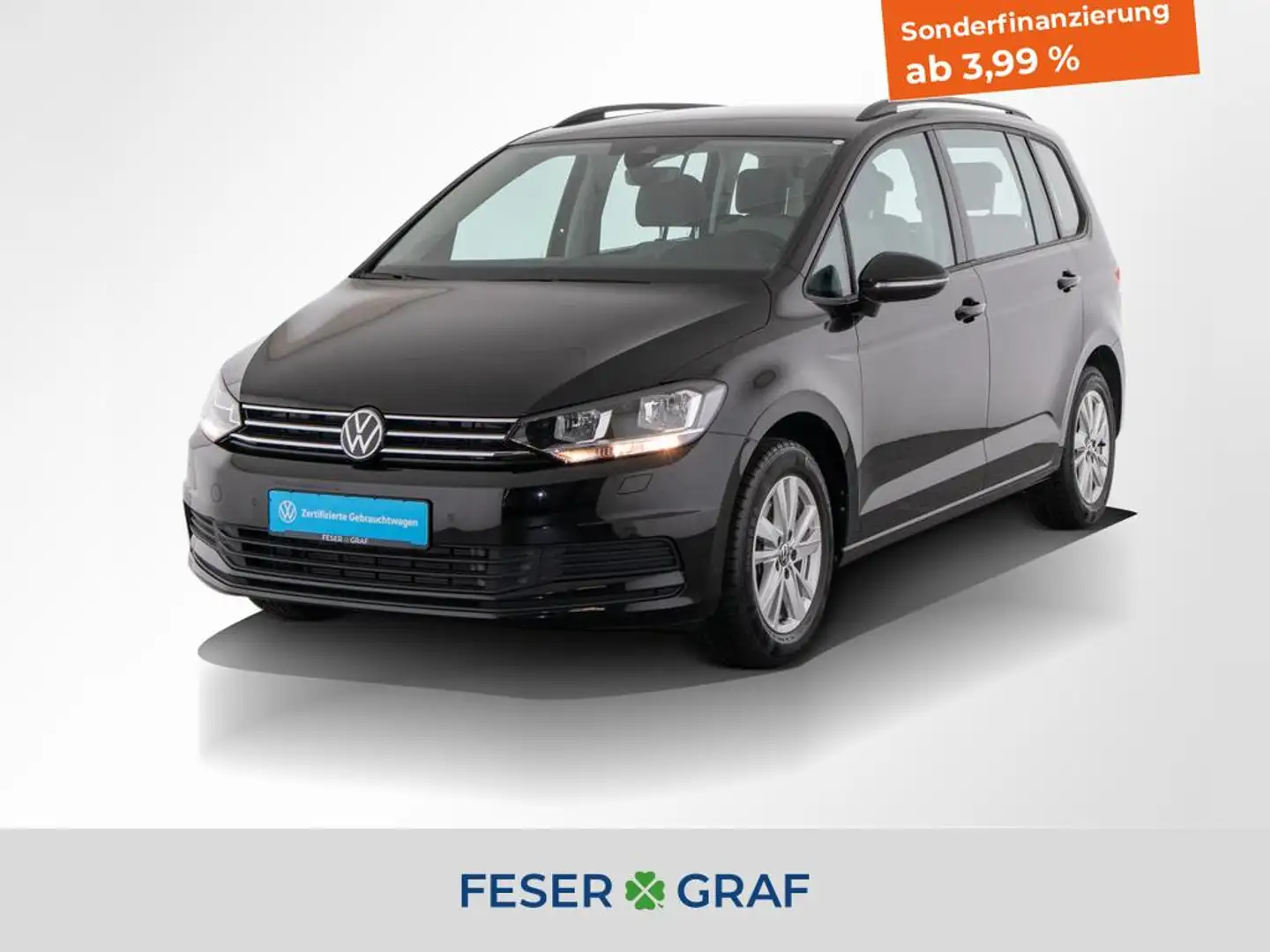 Volkswagen Touran 1.5 TSI Comfortline 7-Sitze / ACC / DAB / Navigati Schwarz - 1