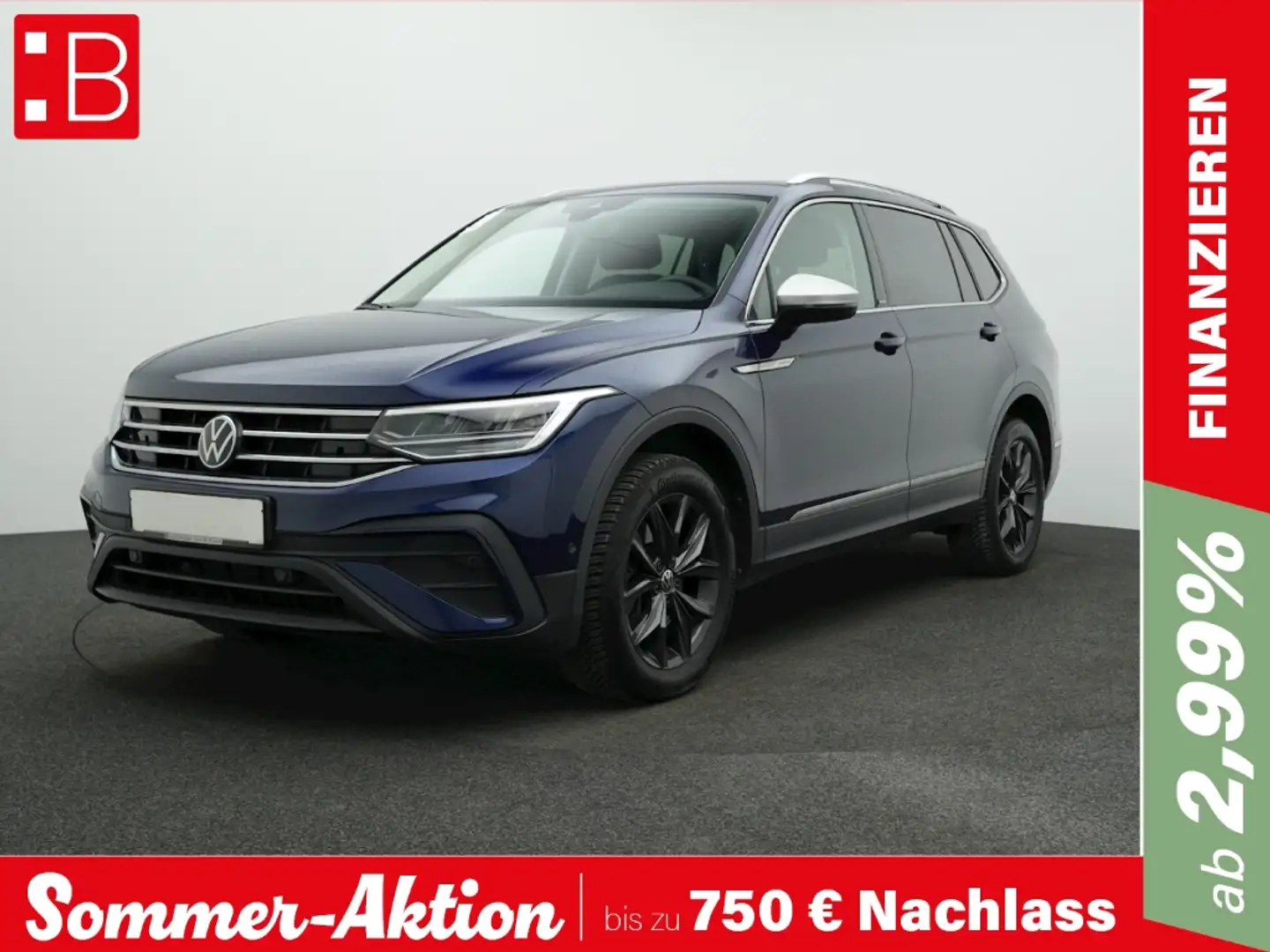 Volkswagen Tiguan Allspace 2.0 TSI DSG 4Mo. Move 7-S. PANORAMA KAMERA PARKLEN Blau - 1