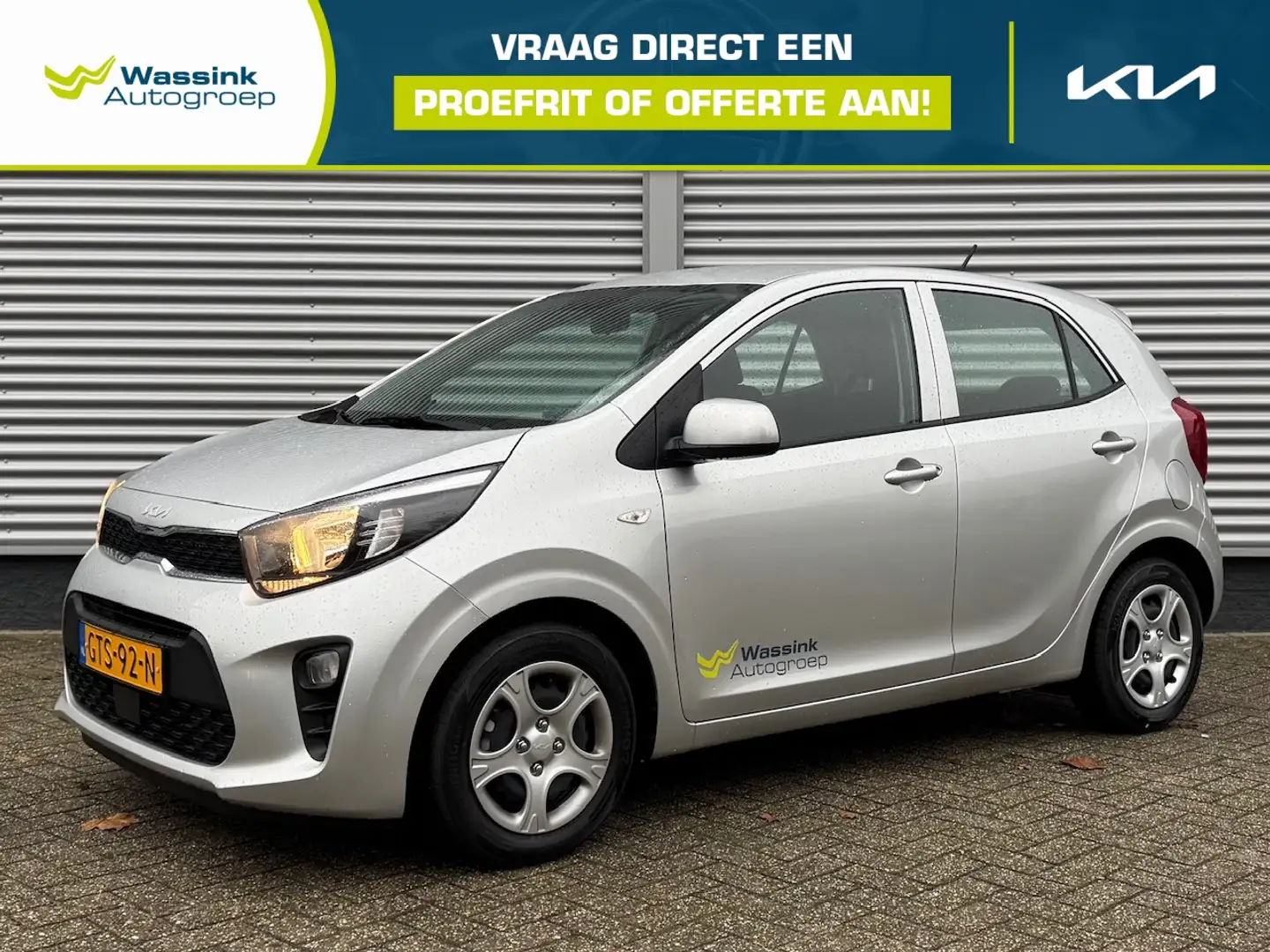 Kia Picanto 1.0 DPi 67pk 4-zits ComfortLine | Bluetooth | Airc Grijs - 1