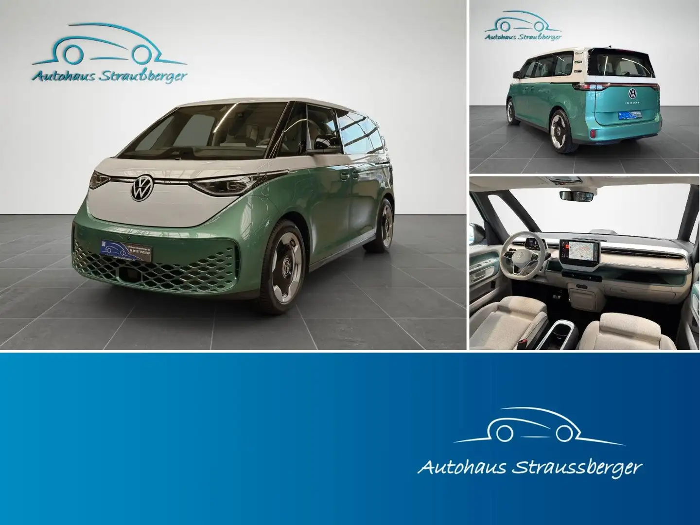 Volkswagen ID. Buzz Bus Pro ACC AHK 360° IQL QI Memory 2-ZK. Grün - 1