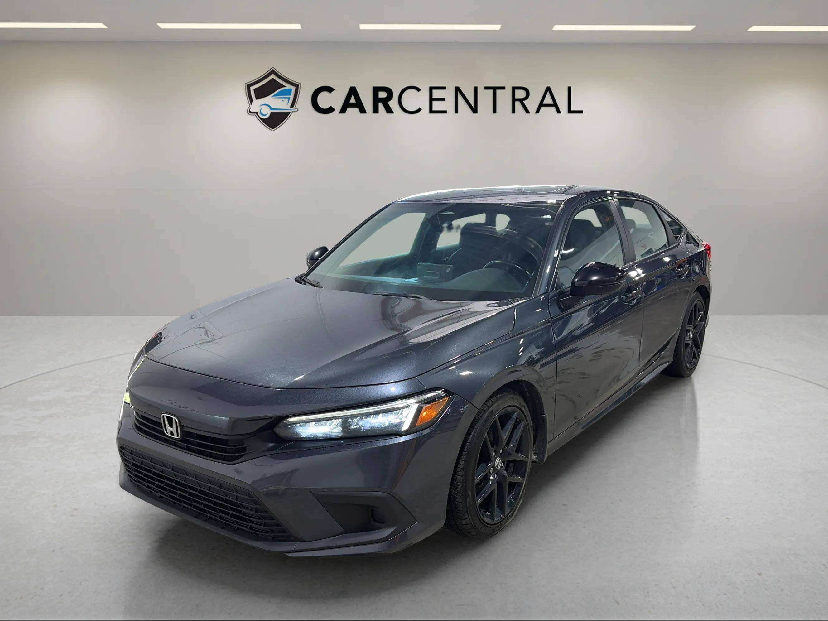 Gray 2022 Honda Civic Sedan Front-Wheel Drive Automatic
