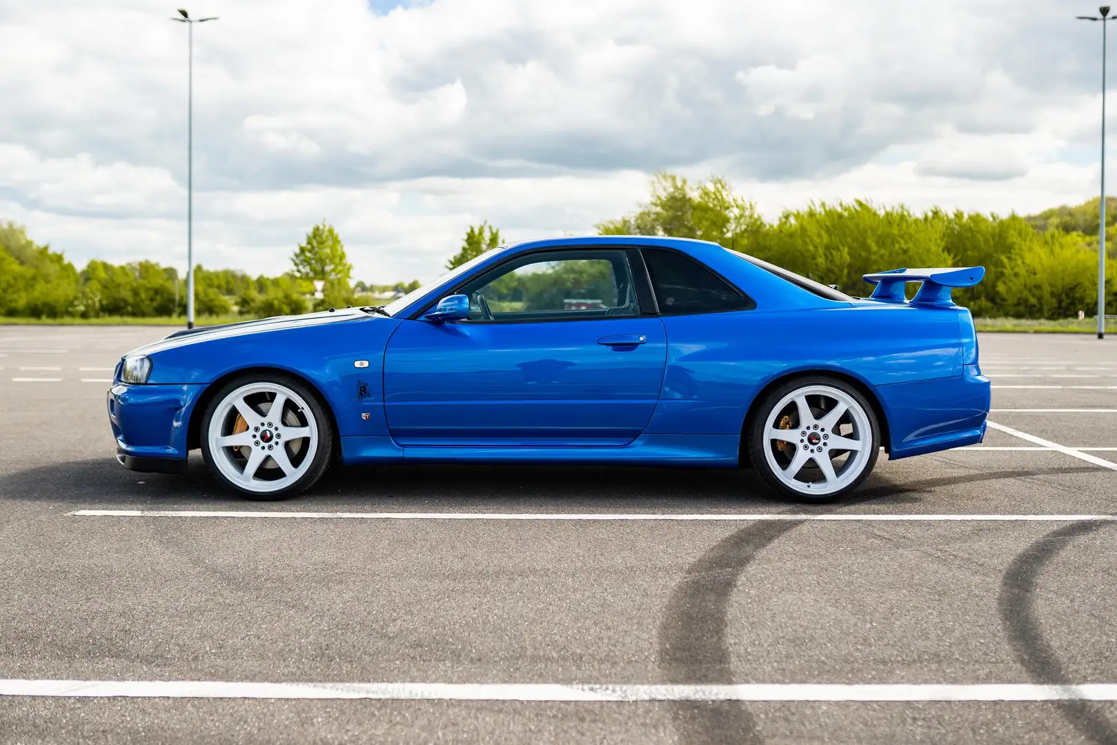 Nissan Skyline R34 GTR Bayside Blue Kék - 2