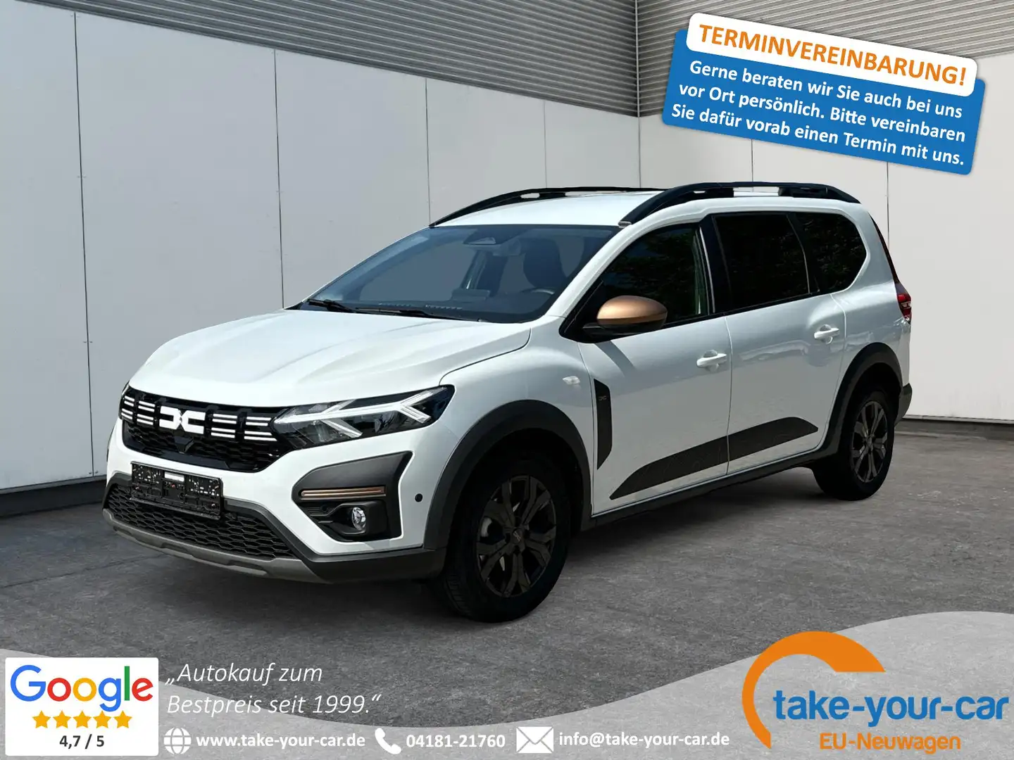 Dacia Jogger Extreme 7-SITZER+LED+SHZ+ALU+KAMERA+DAB 1.0 TCe... Blanc - 1