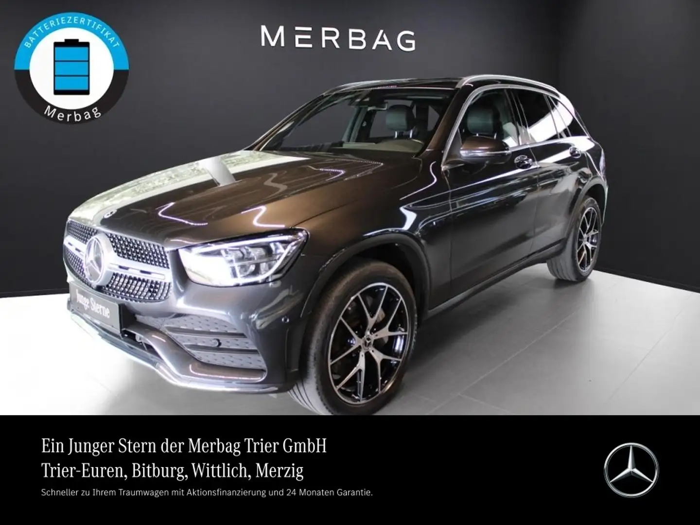 Mercedes-Benz GLC 300 de 4M *AMG Navi LED eHeck 360°Kam MBUX Grijs - 1