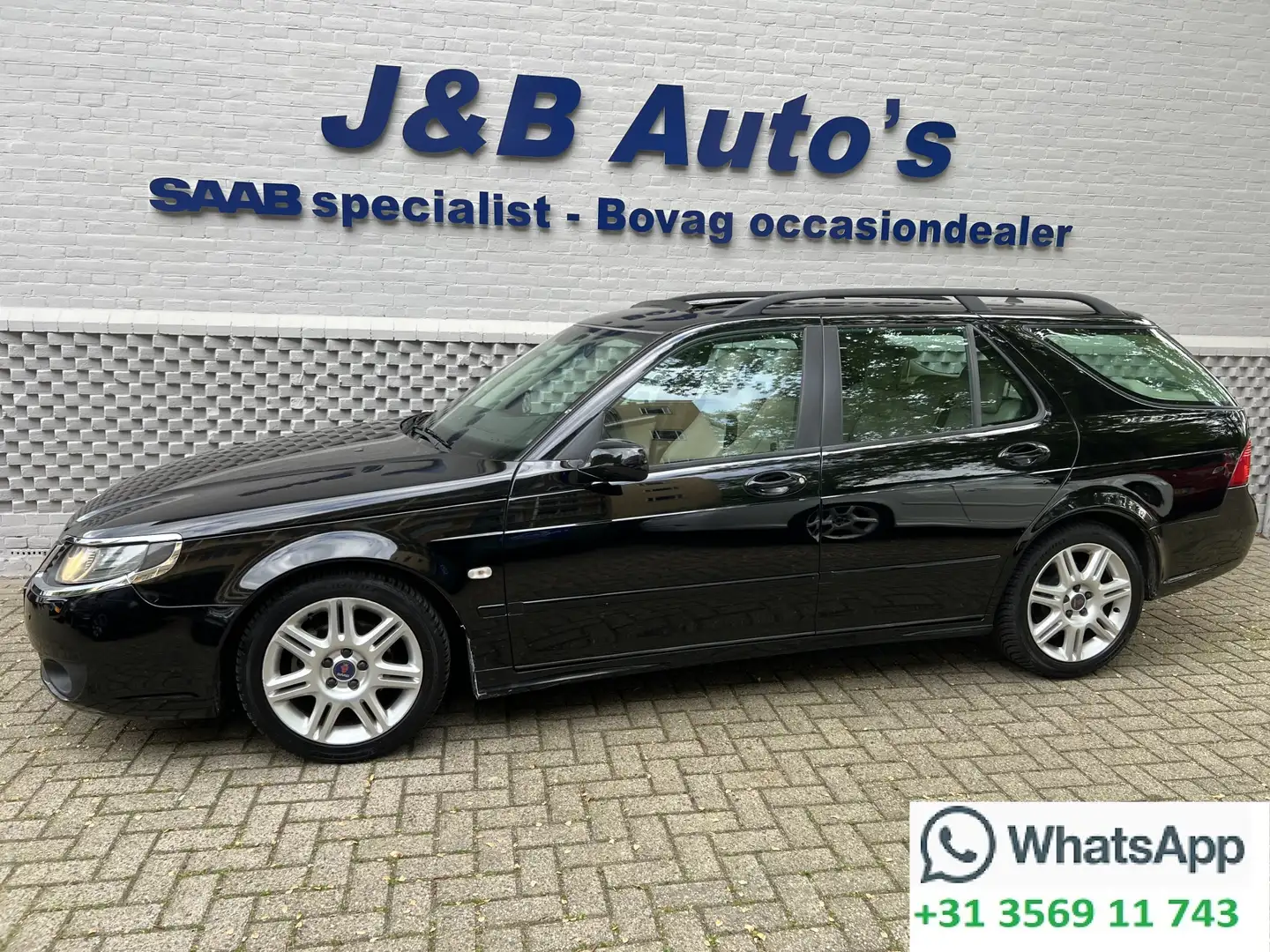 Saab 9-5 Estate 2.3t Vector Automaat Open dak Leer NL Auto Černá - 1