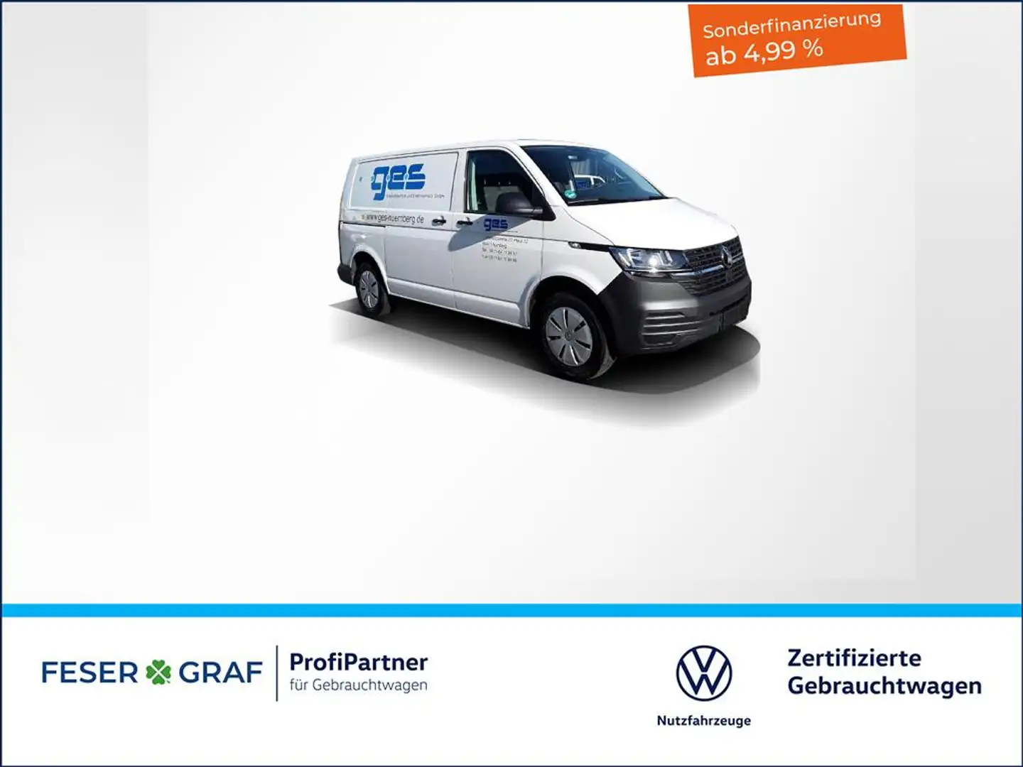Volkswagen T6.1 Transporter 6.1 Kasten 2.0TDI Komfort-Paket-Plus Klimaanlage Blanco - 1