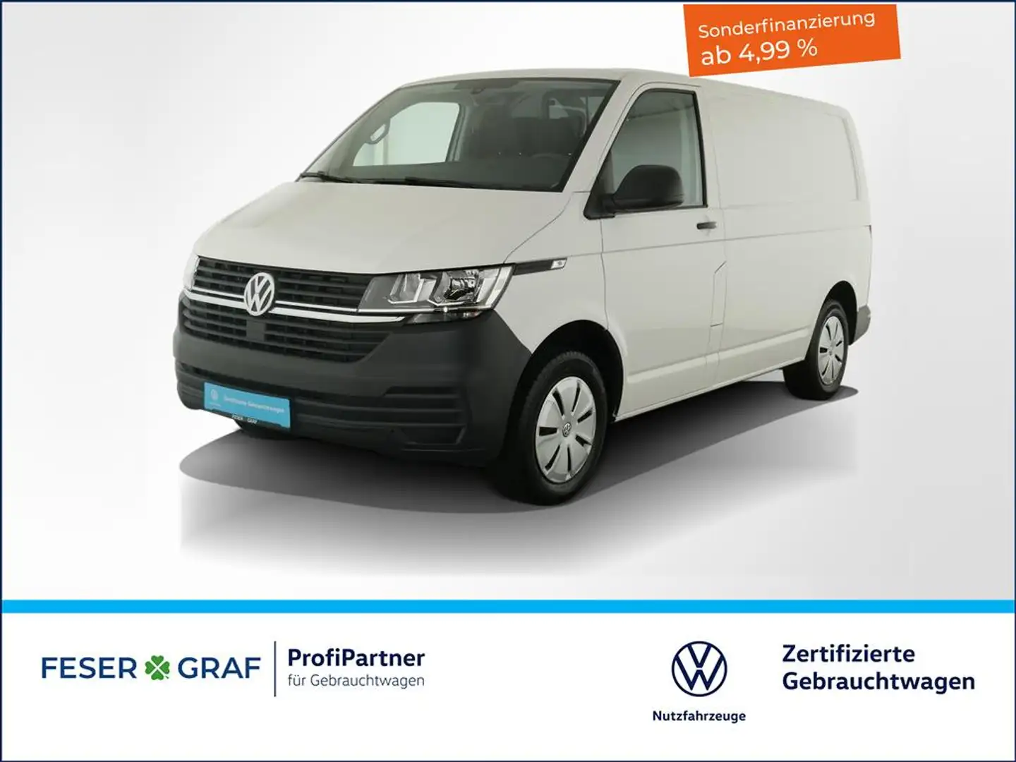 Volkswagen T6.1 Transporter 6.1 Kasten 2.0TDI Komfort-Paket-Plus Klimaanlage Weiß - 1