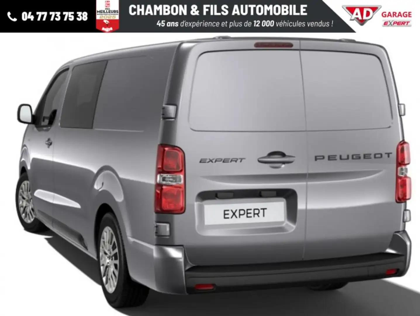 Peugeot Expert CABINE APPROFONDIE CA FIXE XL BLUEHDI 180 S&S EAT8 Gris - 2