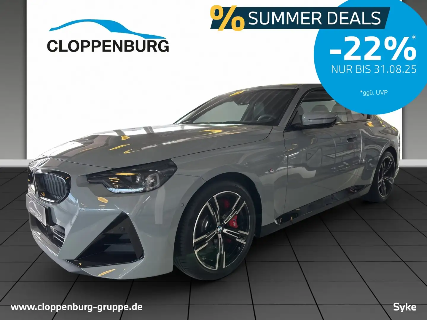 BMW 220 d M Sportpaket HK HiFi DAB LED RFK Tempomat Gris - 1