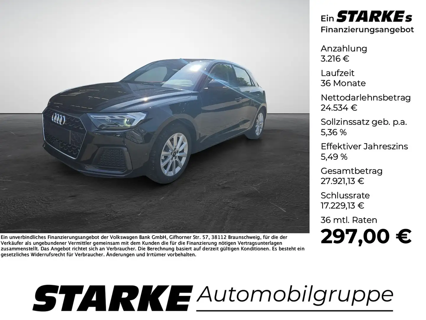 Audi A1 Sportback 30 TFSI S tronic advanced LED RFK SHZ... Noir - 1