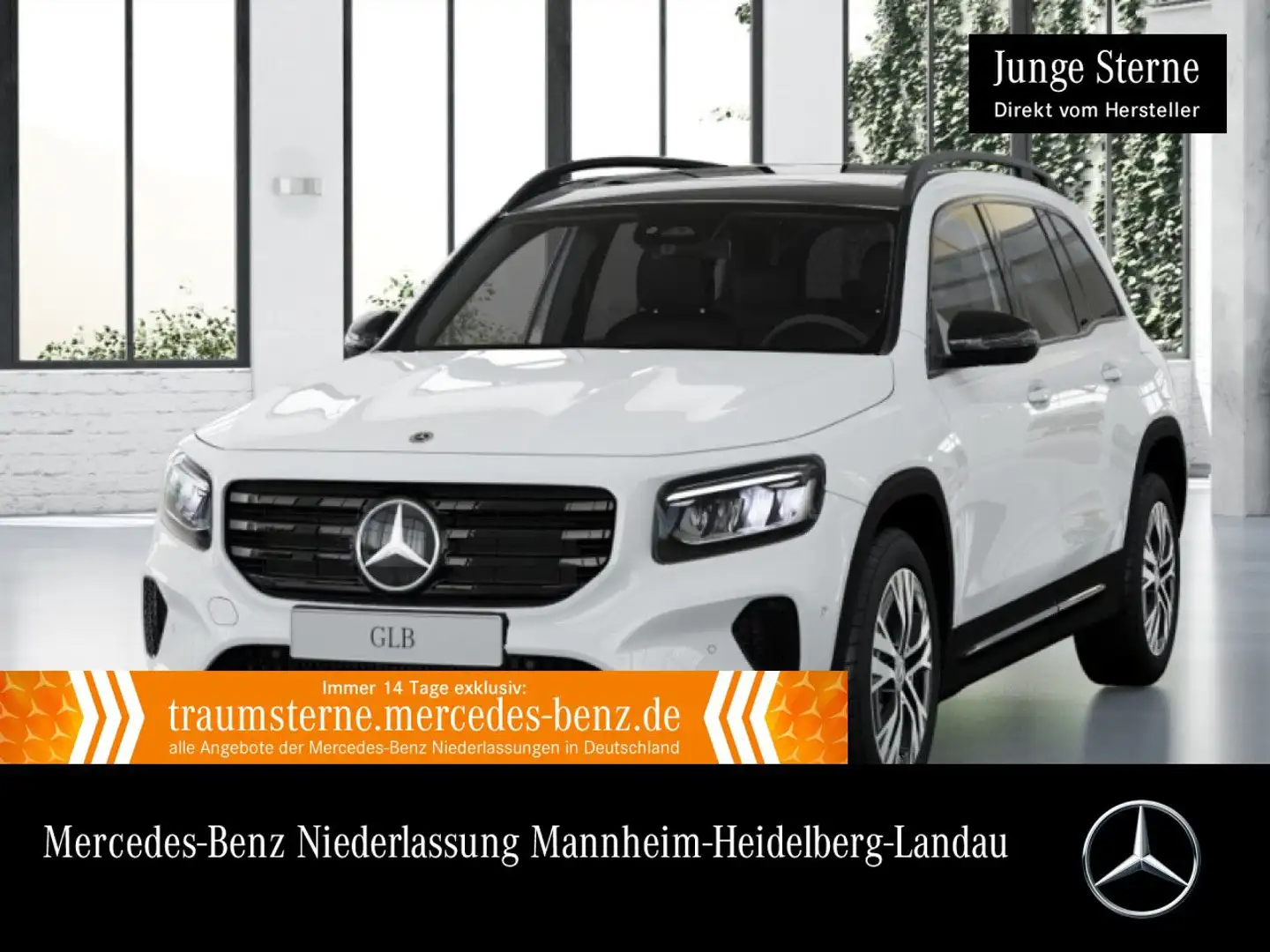 Mercedes-Benz GLB 200 PROGRESSIVE+NIGHT+PANO+LED+KAMERA+TOTW+7G Weiß - 1