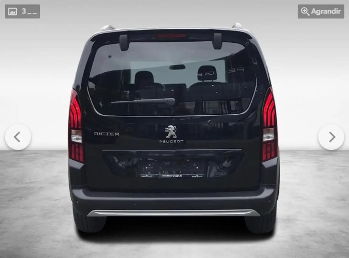 Peugeot Rifter Rifter Standard BlueHDi 130 S Noir - 2