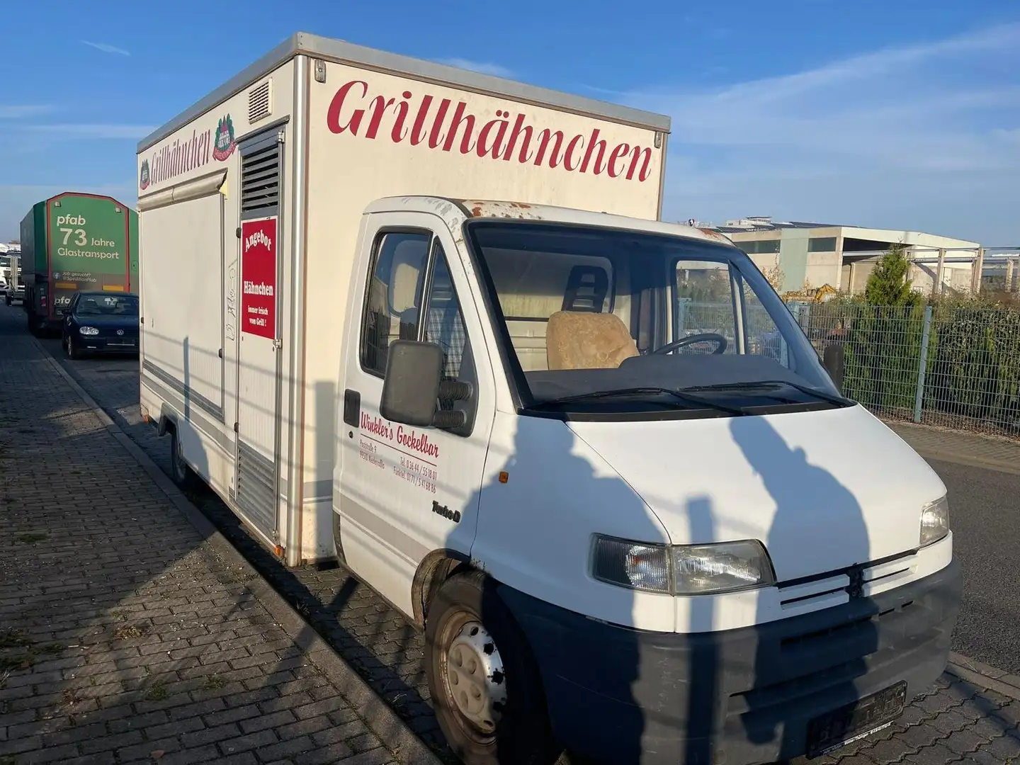 Peugeot Boxer Verkaufsfahrzeug Hähnchengrill Biały - 1