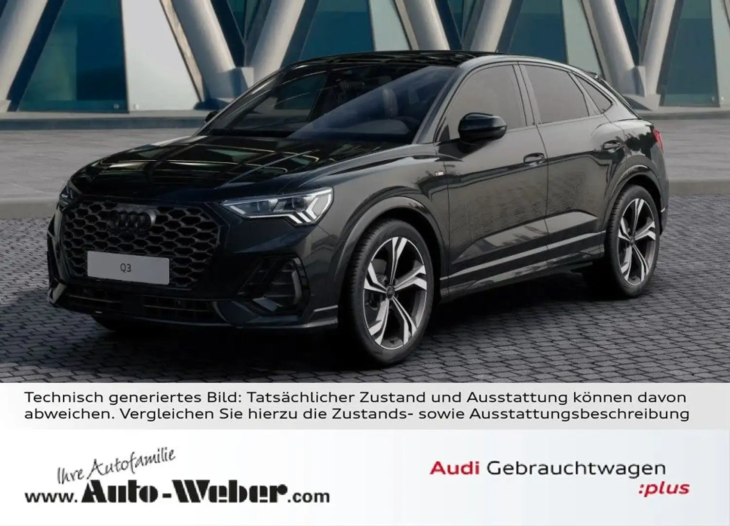 Audi Q3 Sportback 35TFSI S LINE PANO SONOS STANDHZ VC Schwarz - 1