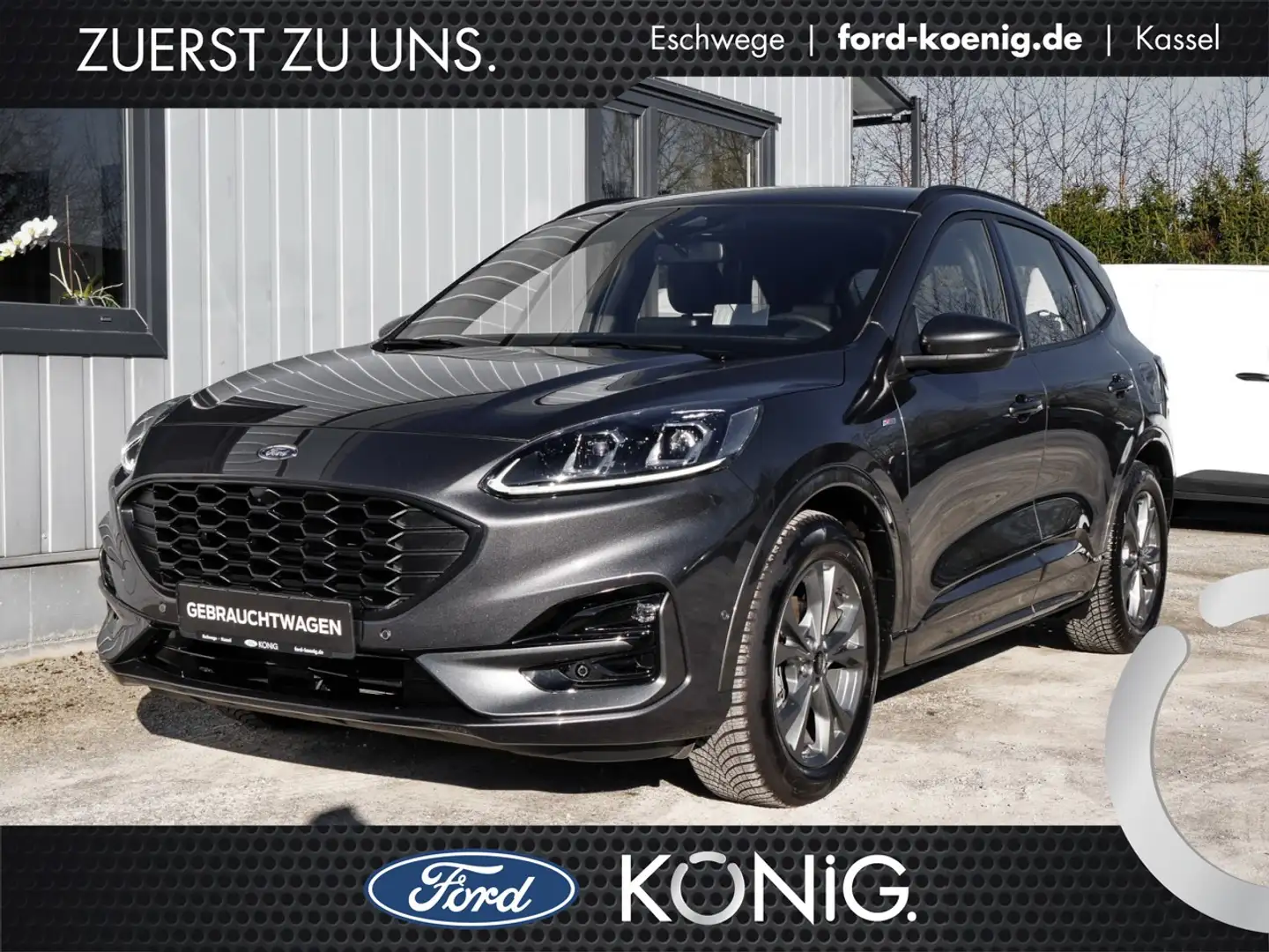 Ford Kuga ST-Line FHEV Auto+Head-up+LED+AHK+Kamera Klima Gri - 1