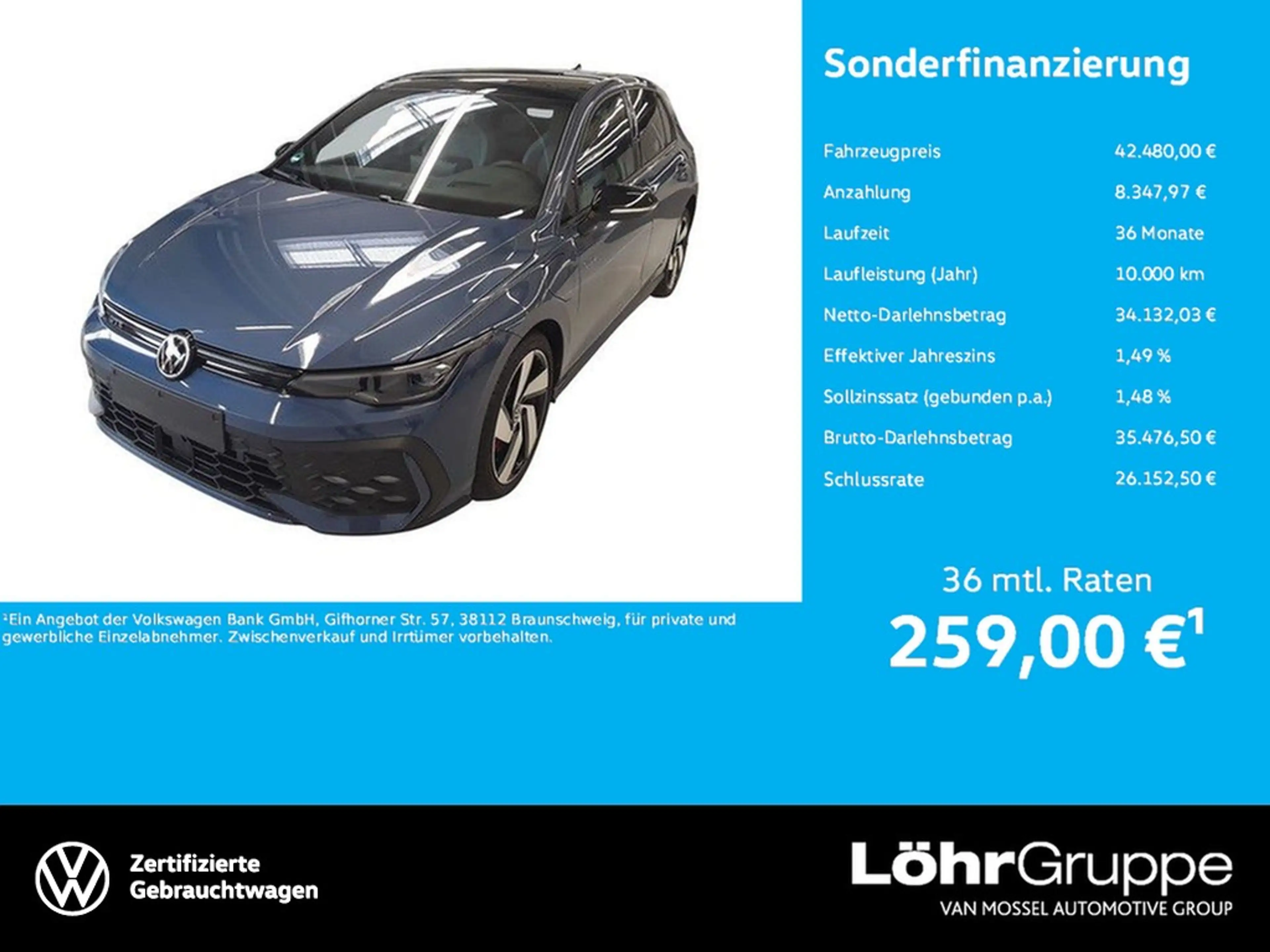 Volkswagen Golf GTE 1.5 TSI DSG eHybrid AHK, Leder