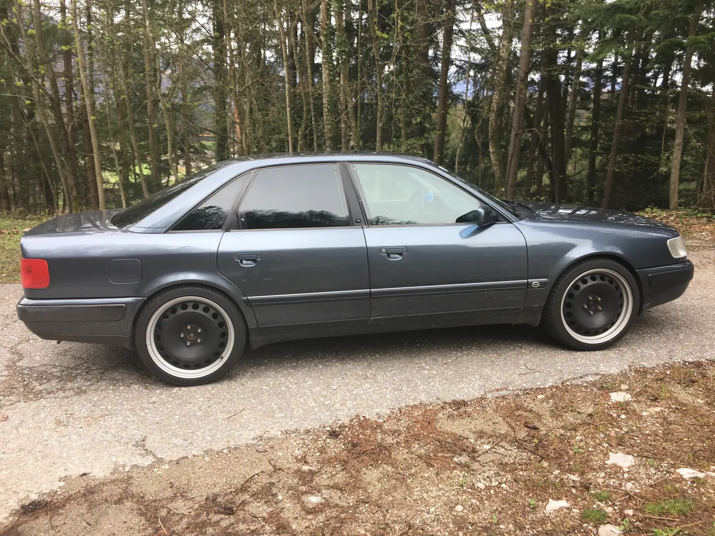 Audi 100 100 quattro 2,8 E srebrna - 1