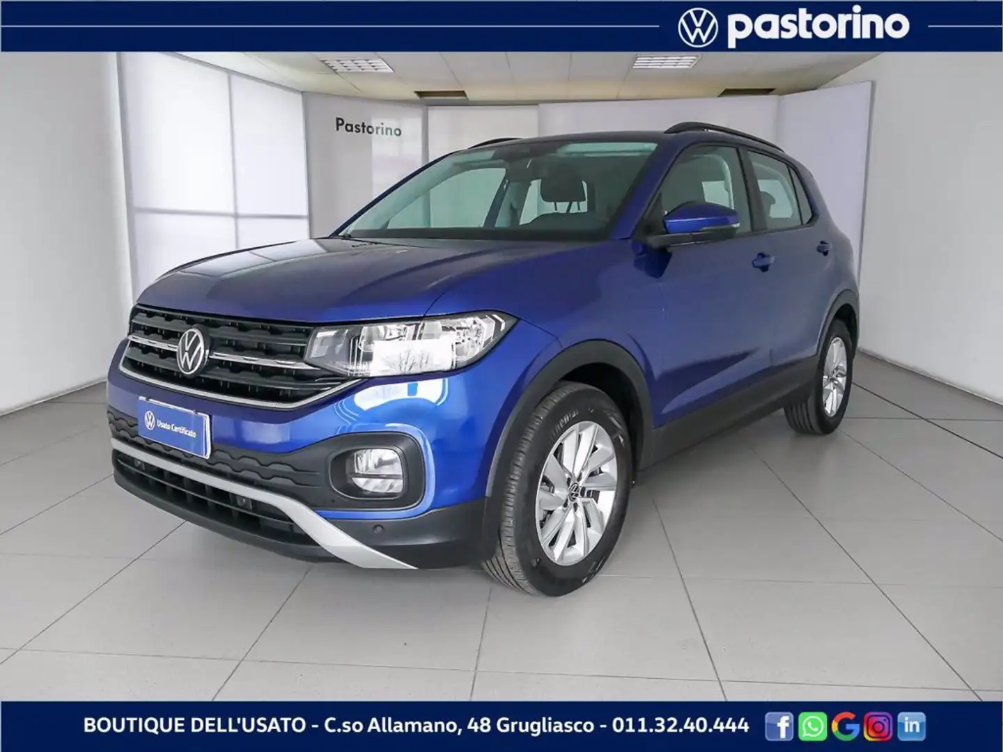 Volkswagen T-Cross 1.0 TSI STYLE 95CV Bleu - 1