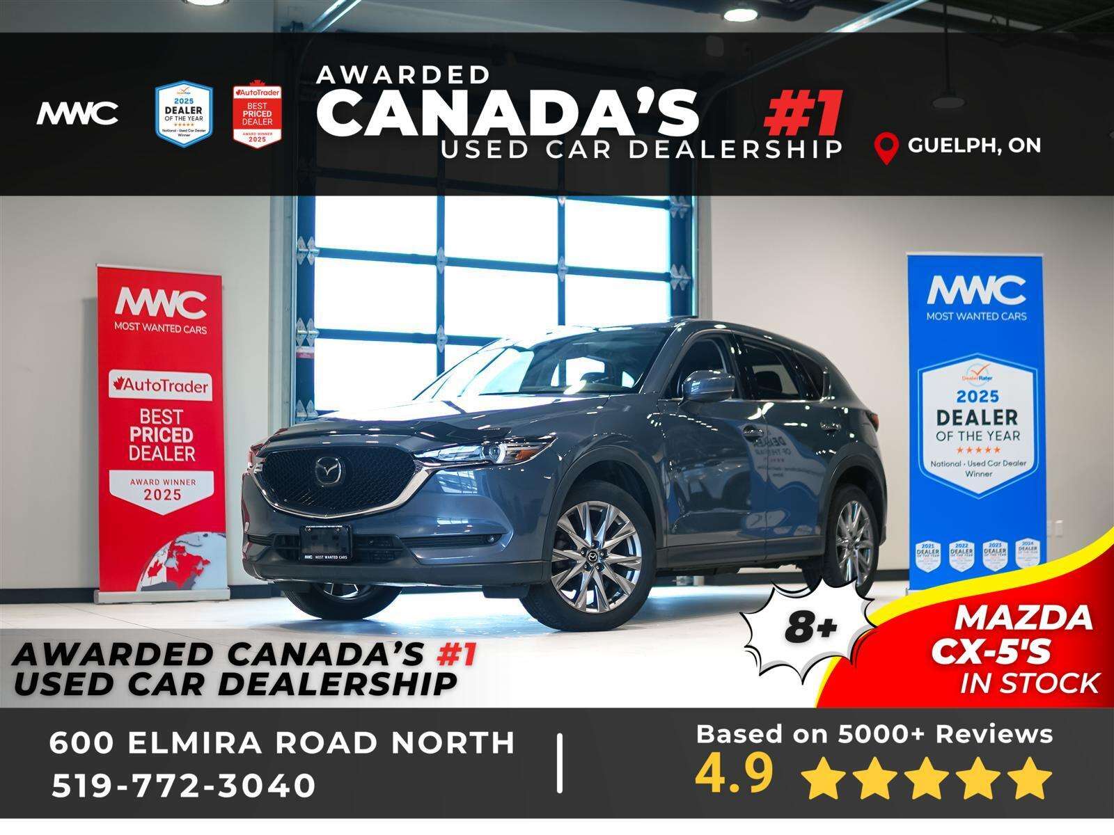 2021 Mazda CX-5 GT TURBO | AWD | NO ACCIDENTS | MAZDA SERVICED