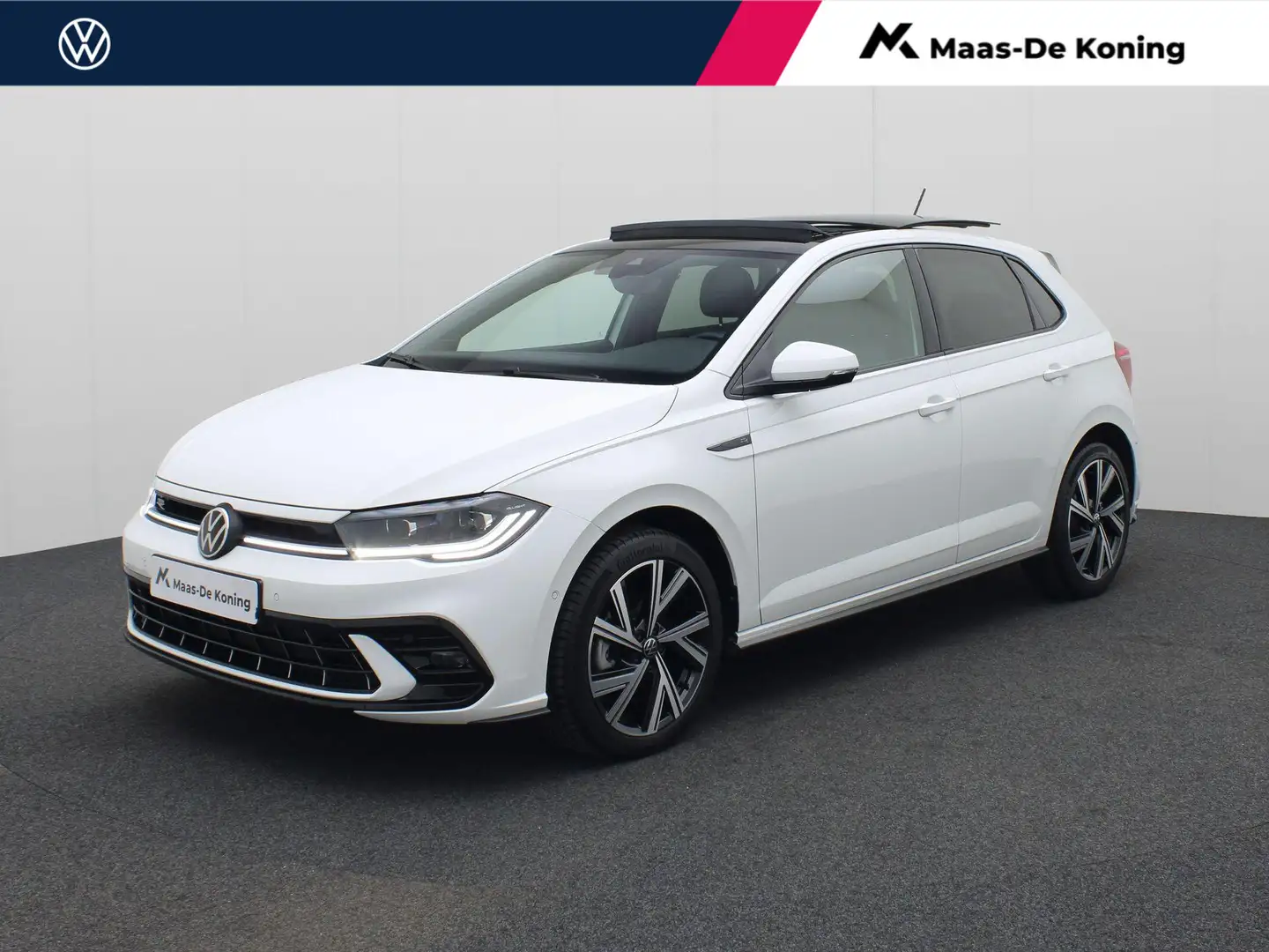 Volkswagen Polo 1.0TSI/110PK R-Line DSG · Panoramadak · Navigatie Blanco - 1
