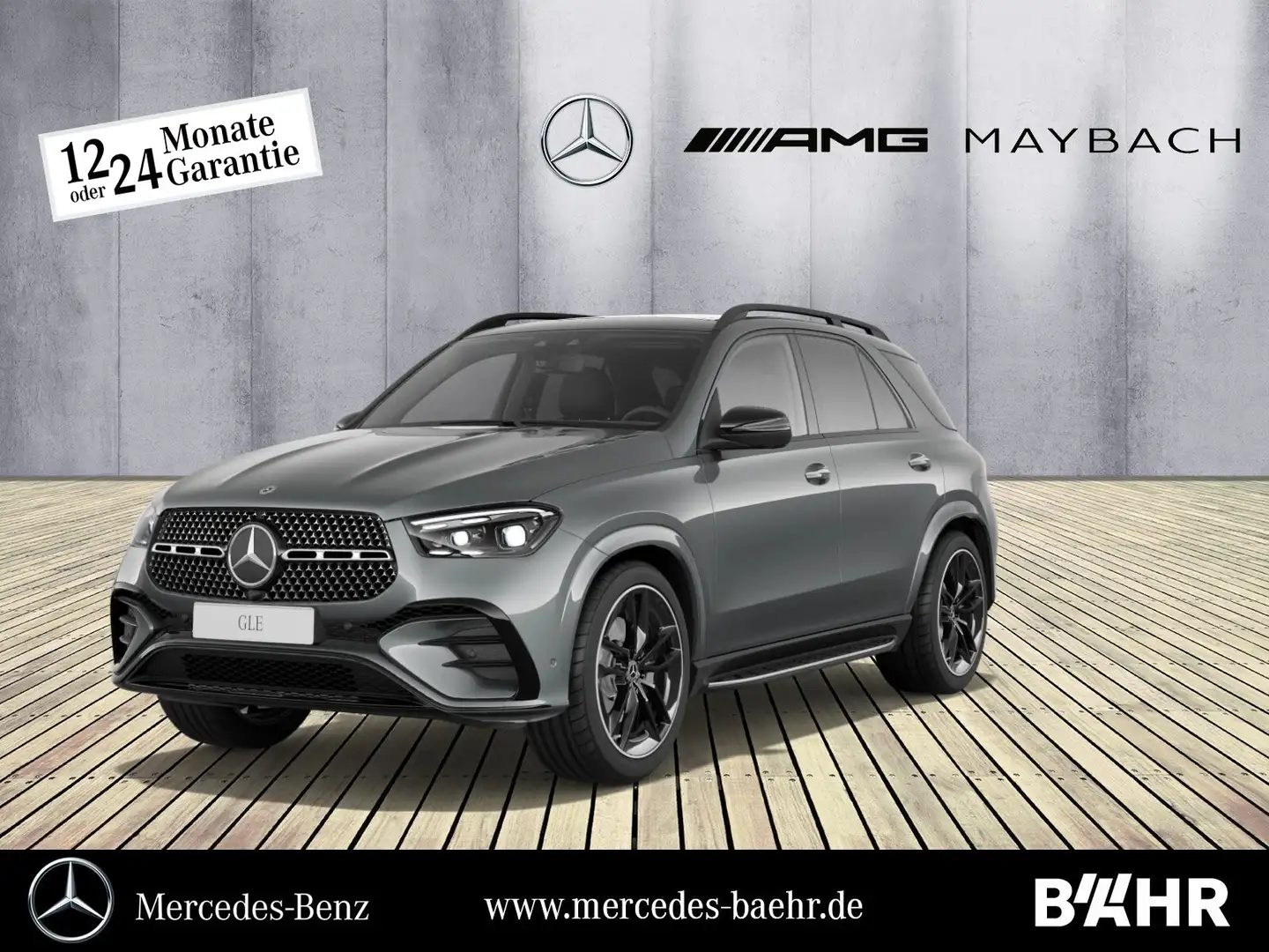 Mercedes-Benz GLE 450 GLE 450 d 4M AMG+Night/Navi/Multibeam/AHK/Pano Gris - 1