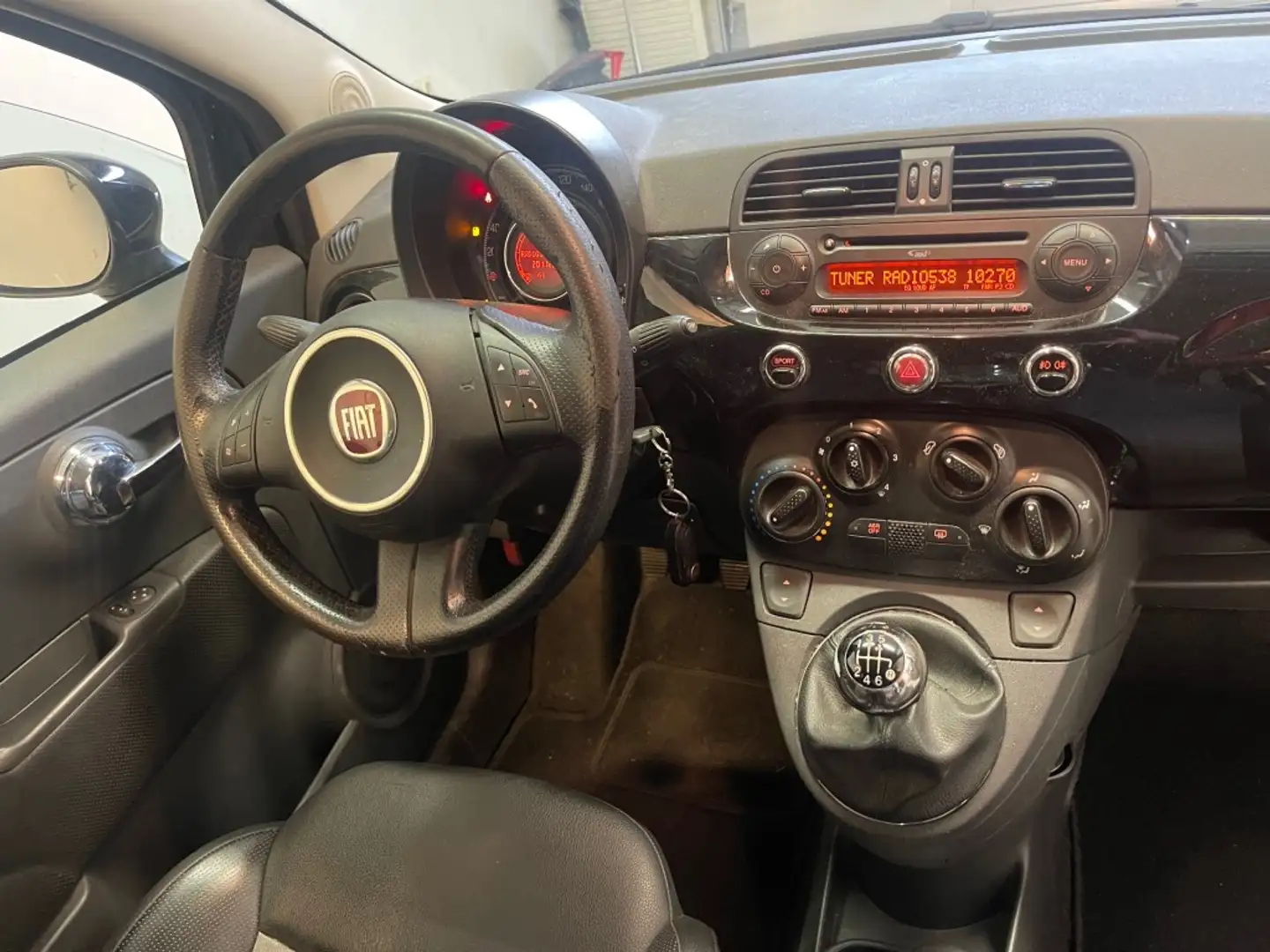 Fiat 500 1.4-16V Sport 100 PK AIRCO NAP Чорний - 2