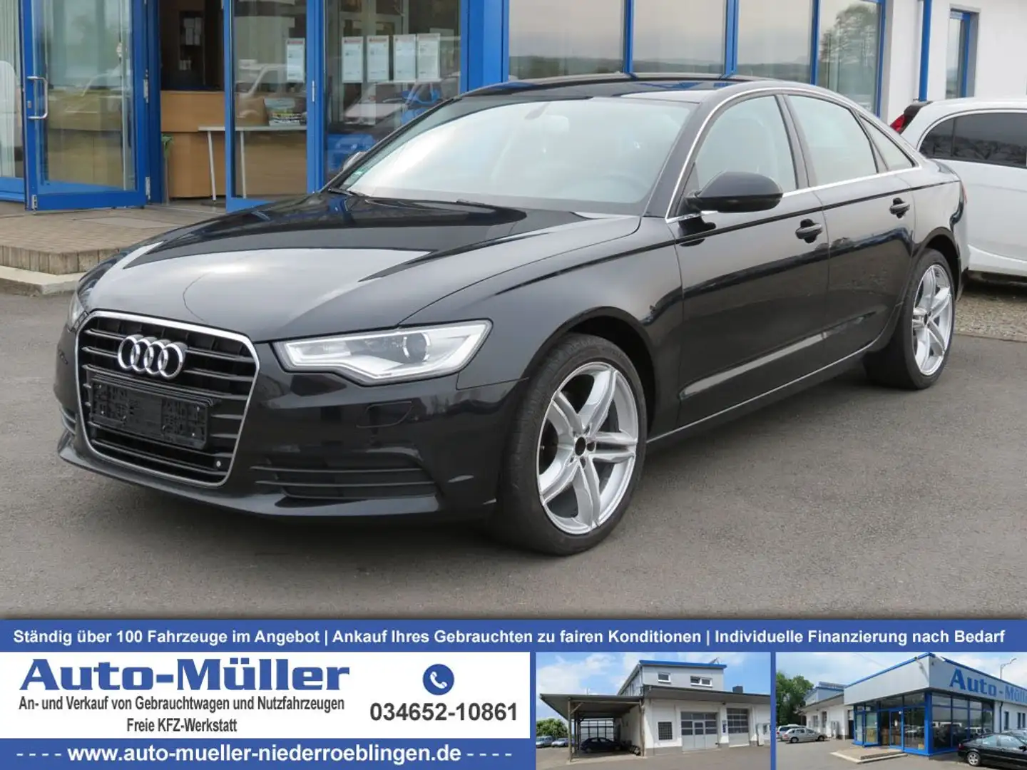 Audi A6 2.0 TDI DPF Bi-Xenon Navi Standheizung Zwart - 1