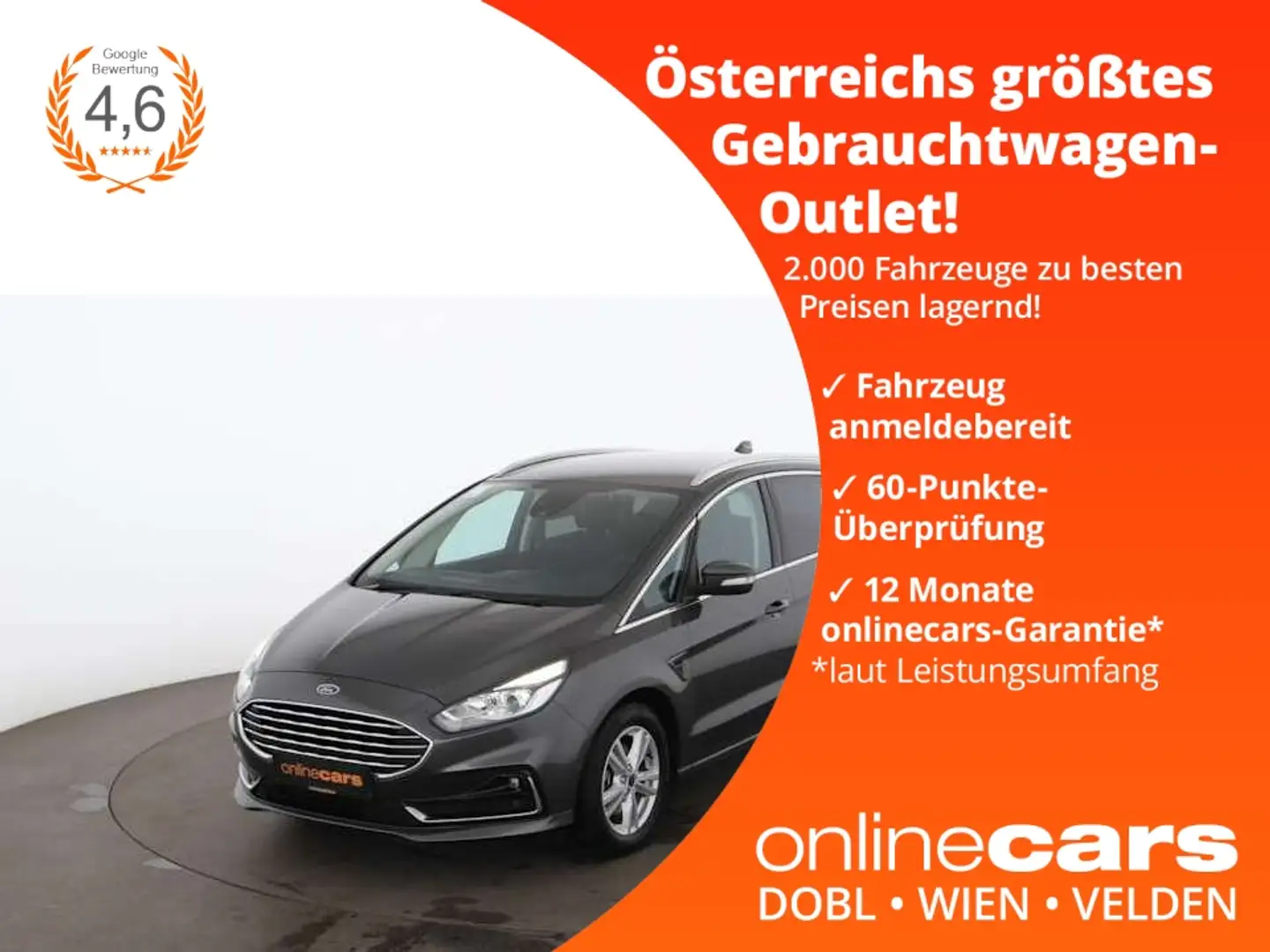 Ford S-Max 2.0 EcoBlue Titanium 7-SITZER NAVI SITZHZG Grau - 1