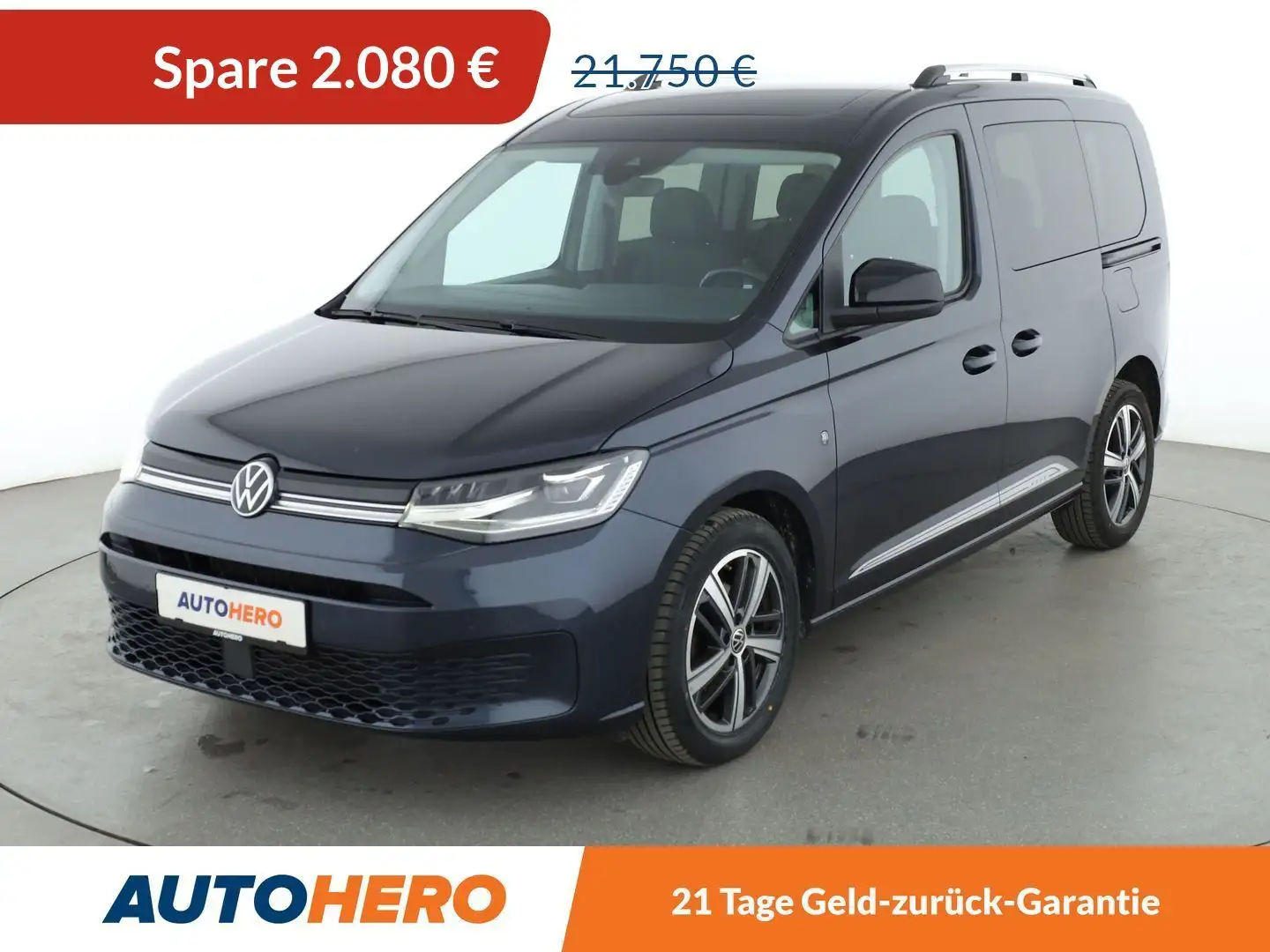 Volkswagen Caddy 2.0 TDI Move*NAVI*LED*TEMPO*PDC*SHZ Bleu - 1