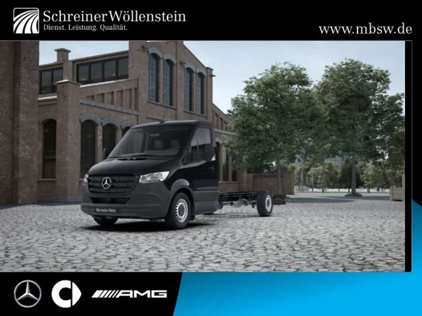 Mercedes-Benz Sprinter 319 FG L3 *Neuwagen* Distronic*Automat* Schwarz - 1