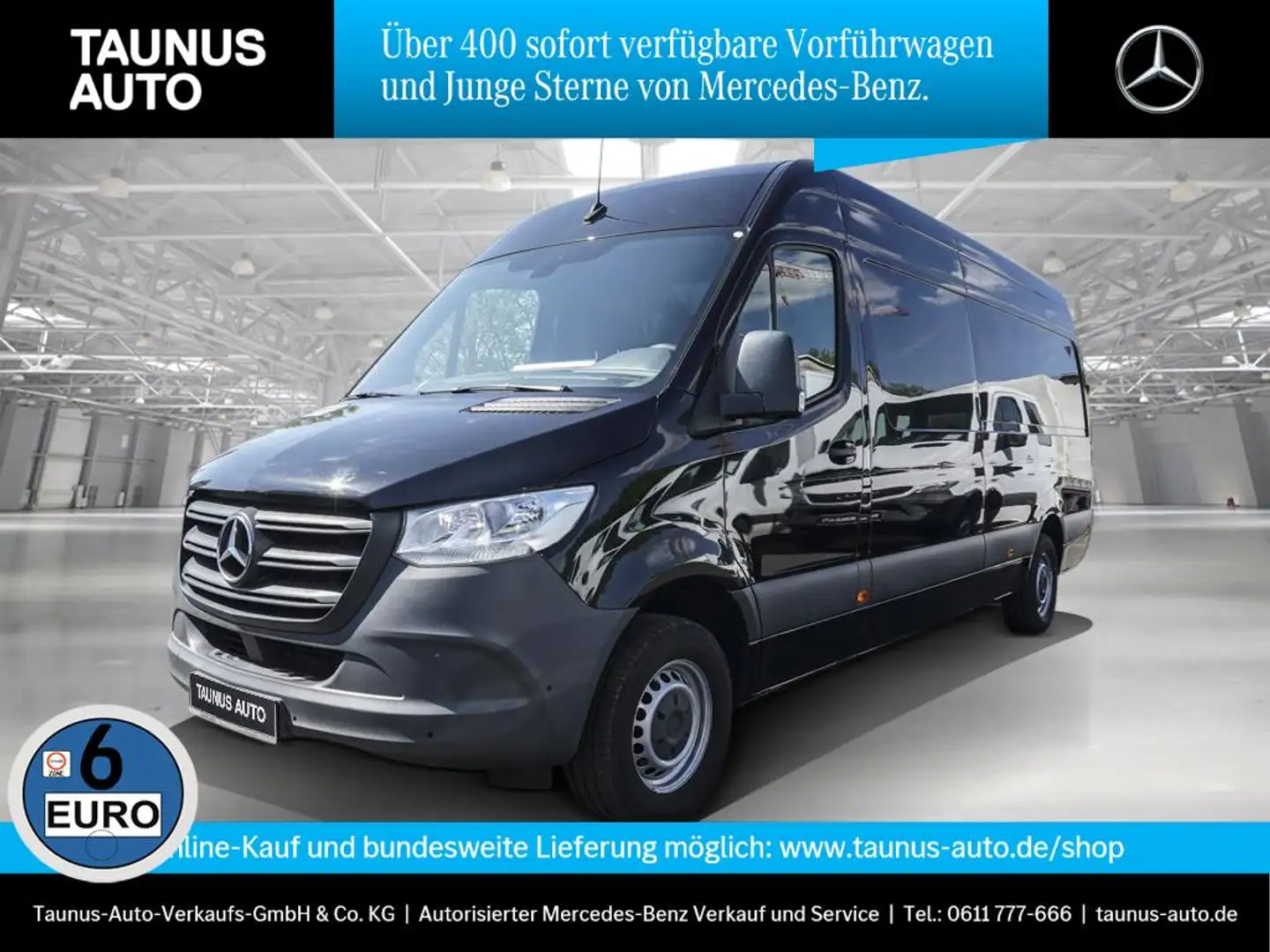 Mercedes-Benz Sprinter 316 Hochdach Automatik MBUX Navi SHZ Negro - 1